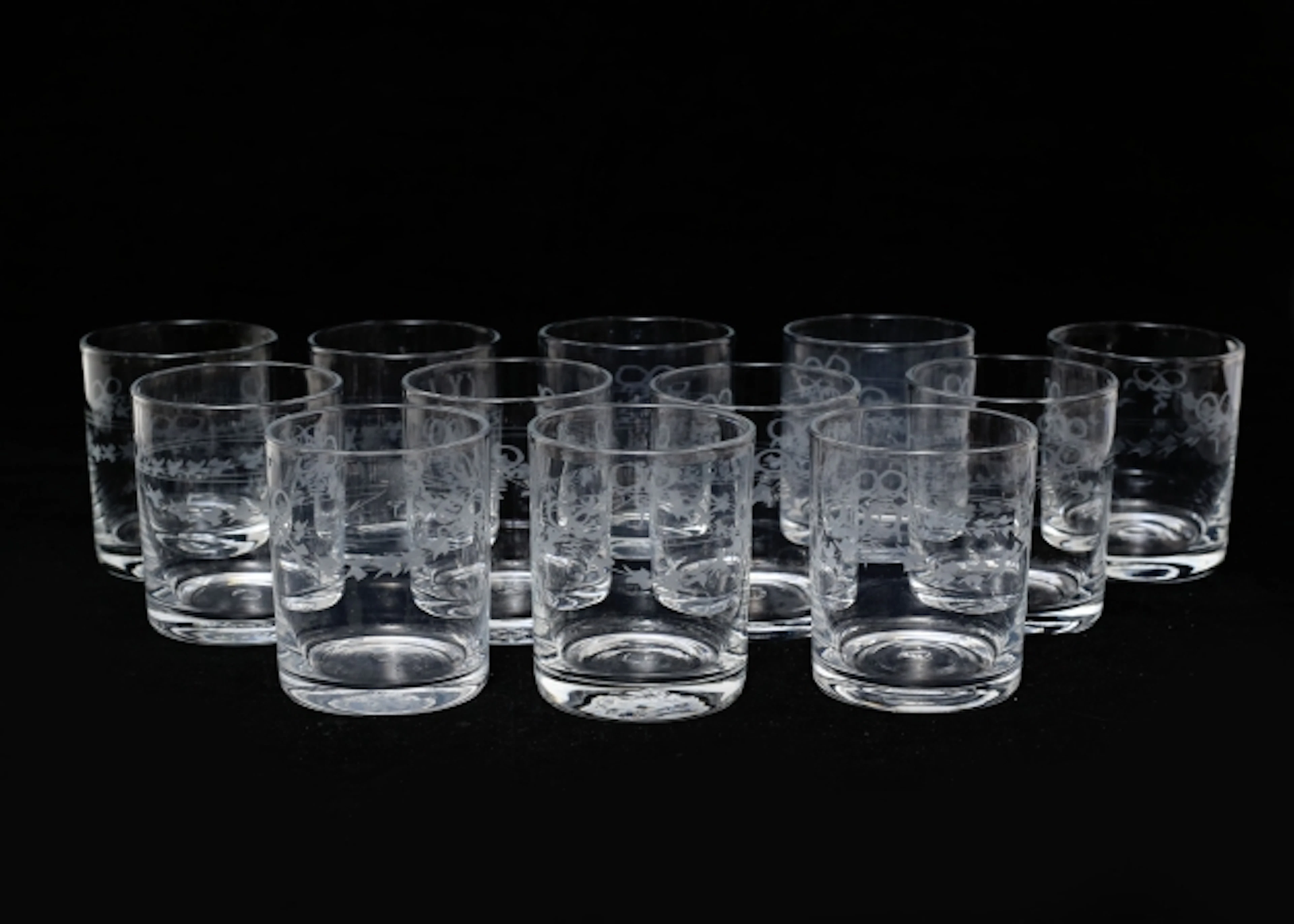 Selterglas 12 stycken "Antik"