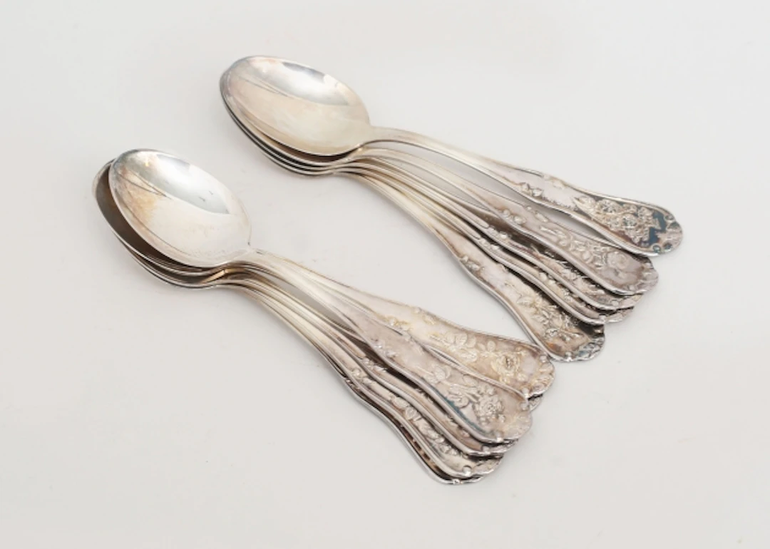 Kaffeskedar 11 stycken silver