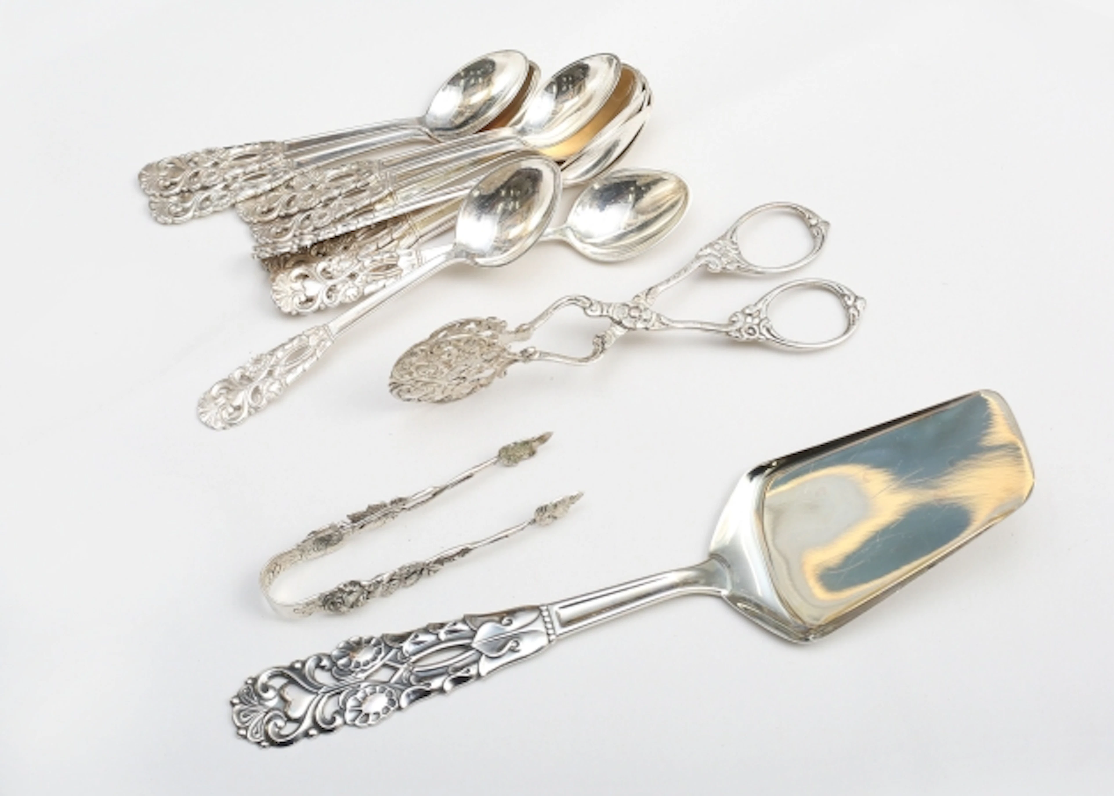 Bestick silver 14 delar