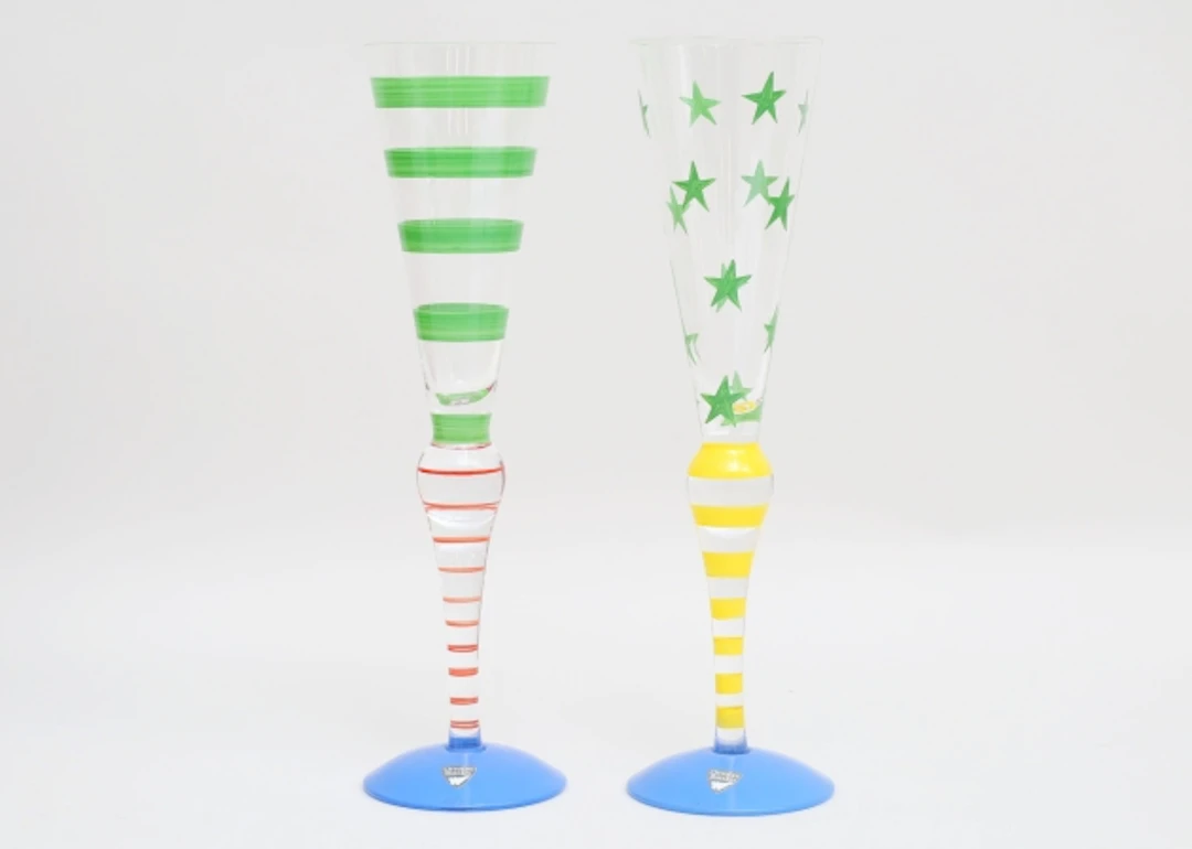 Champagneglas 2 stycken "Clown"