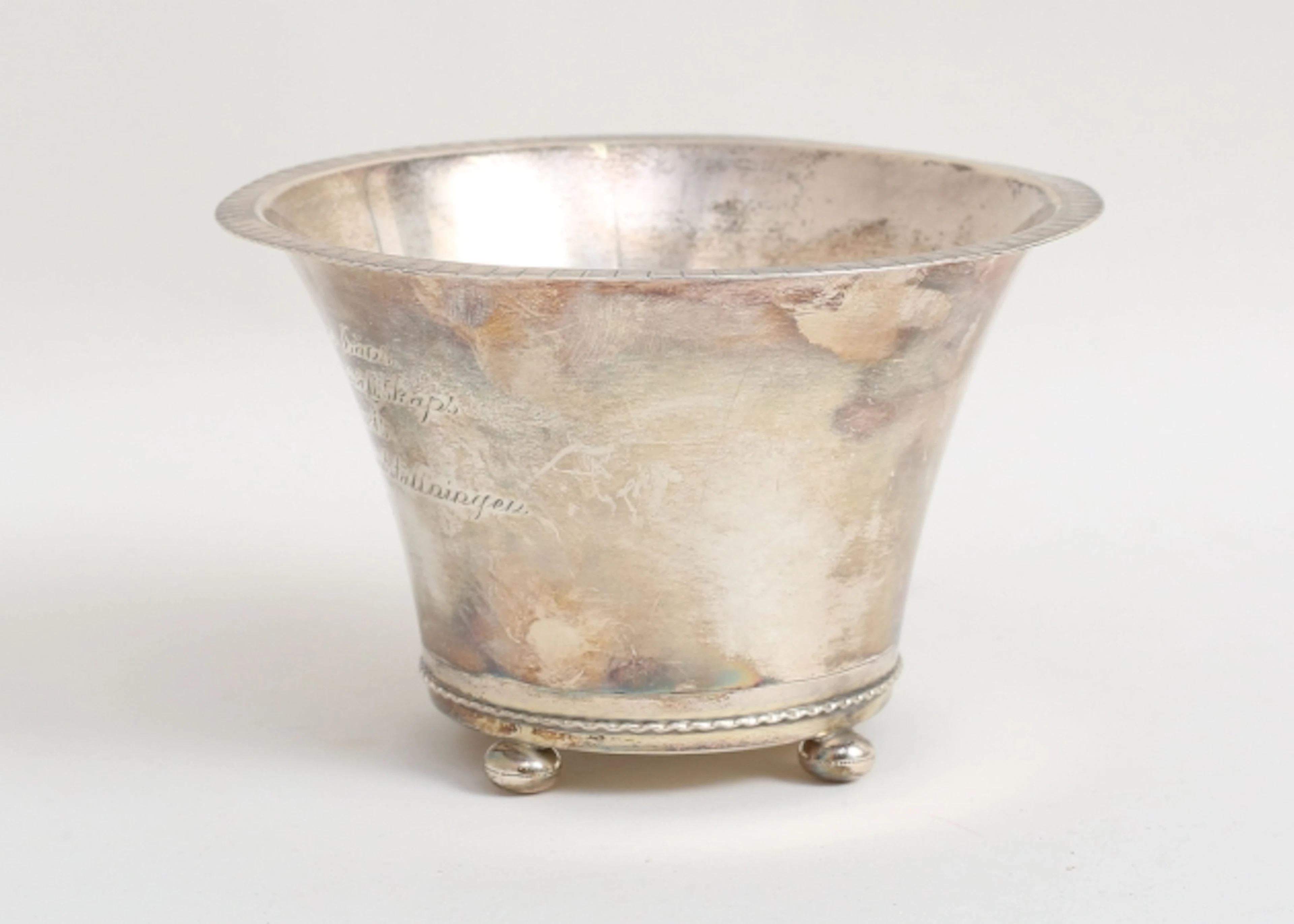 Skål art deco silver