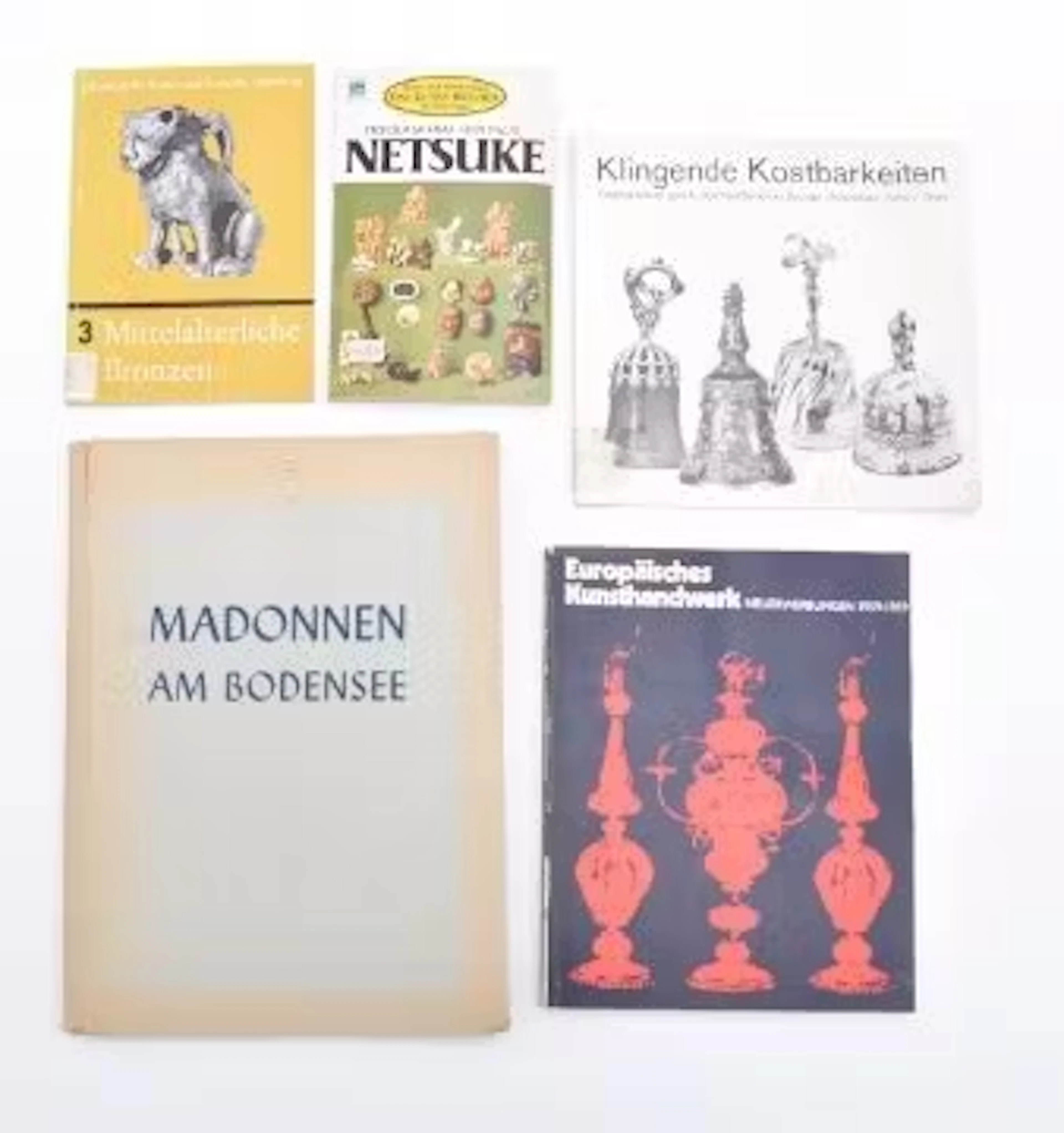 Fünf Bücher zu Kunsthandwerk, 20. Jh.