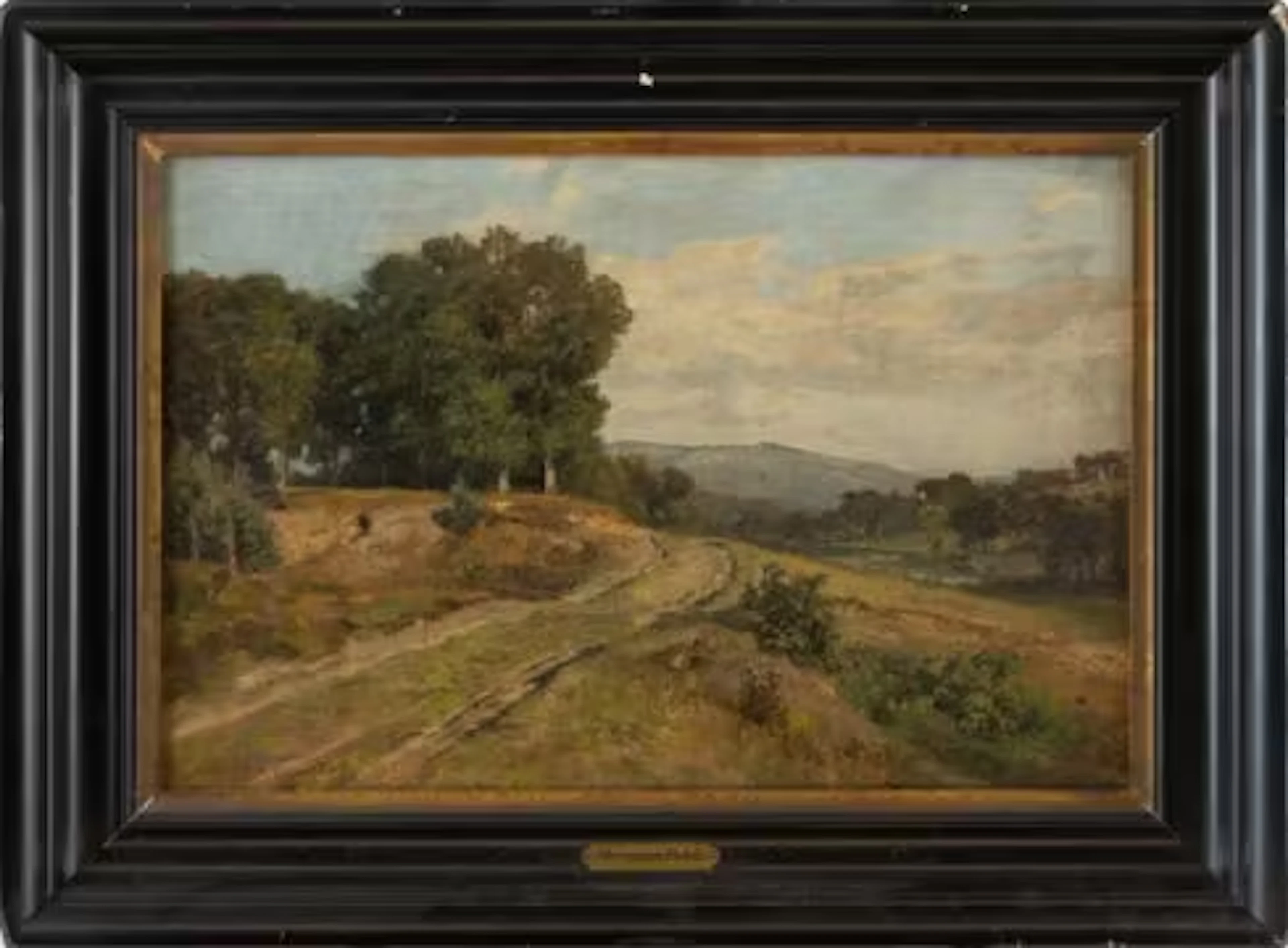 Pohle, Hermann d.Ä. (Attrib.): Sommerliche Mittelgebirgslandschaft