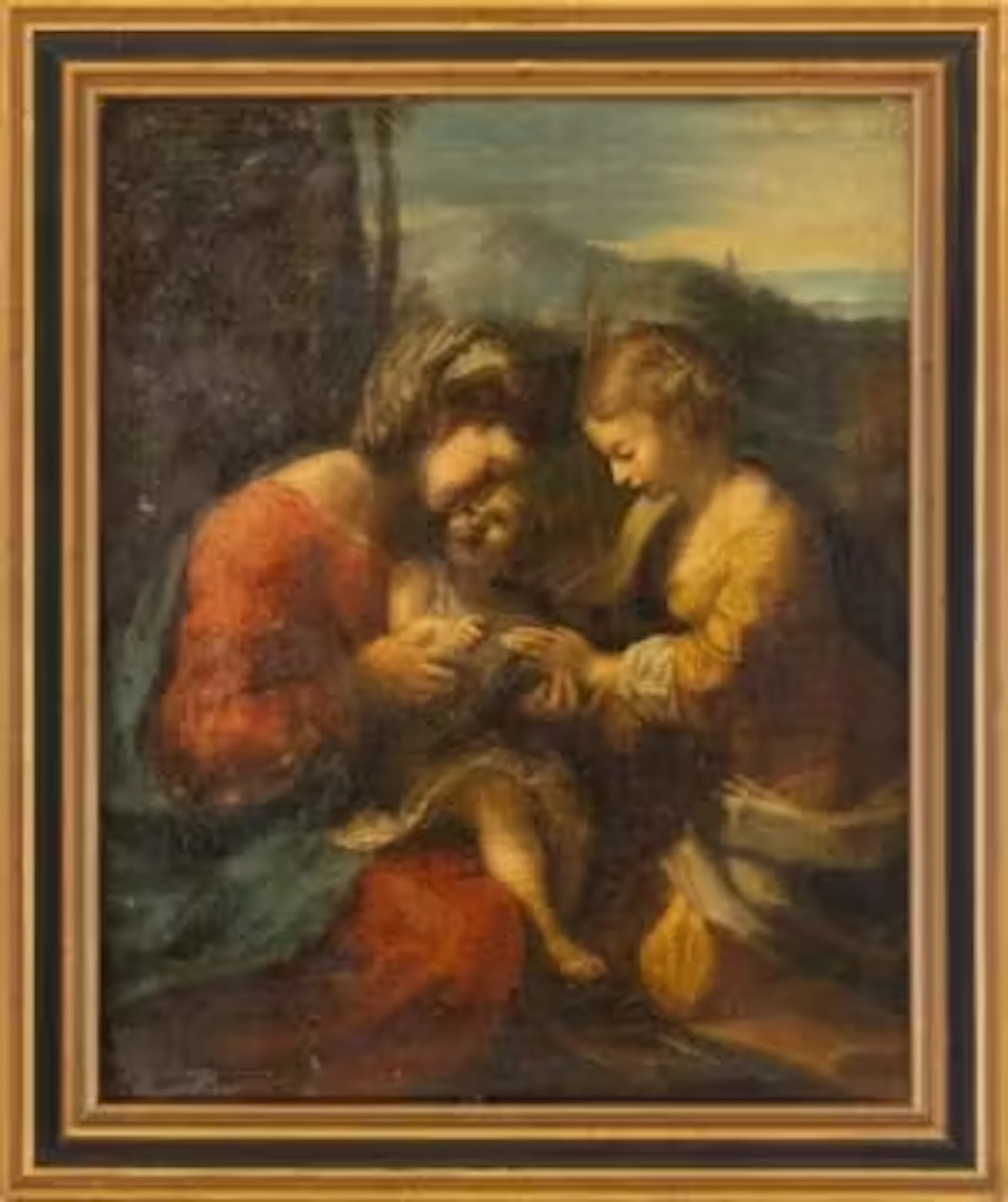 Correggio, Antonio da - Kopie nach: Die mystische Hochzeit der heiligen
