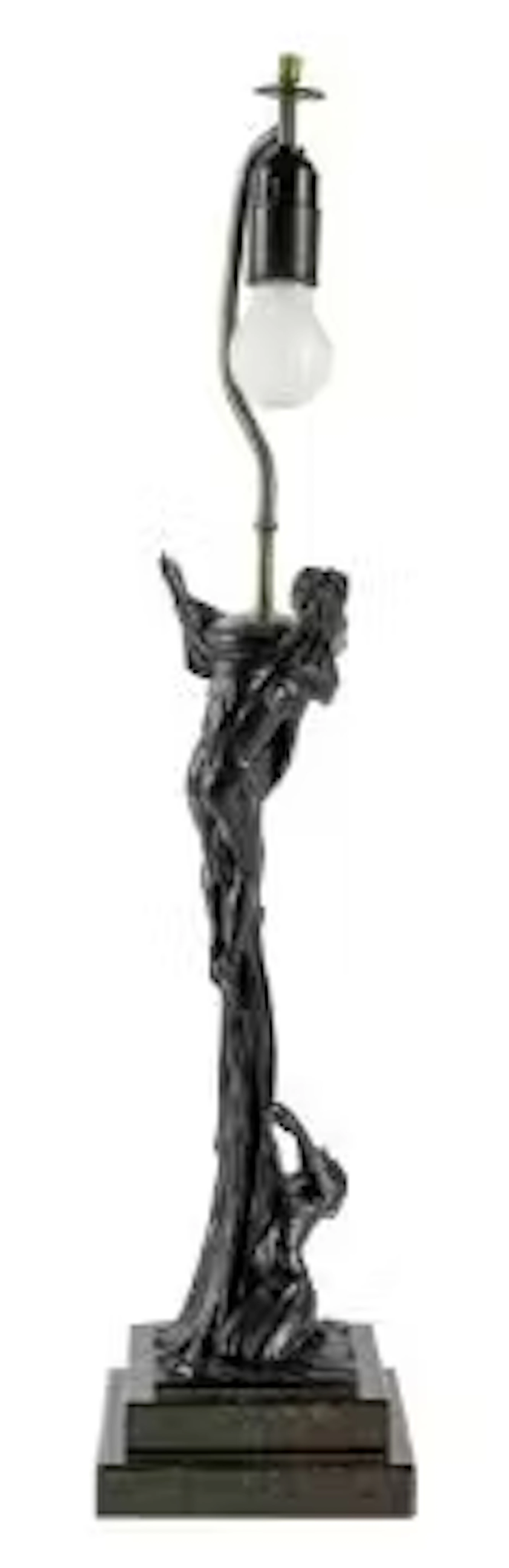 Gurschner, Gustav: Figürliche Jugendstil-Lampe