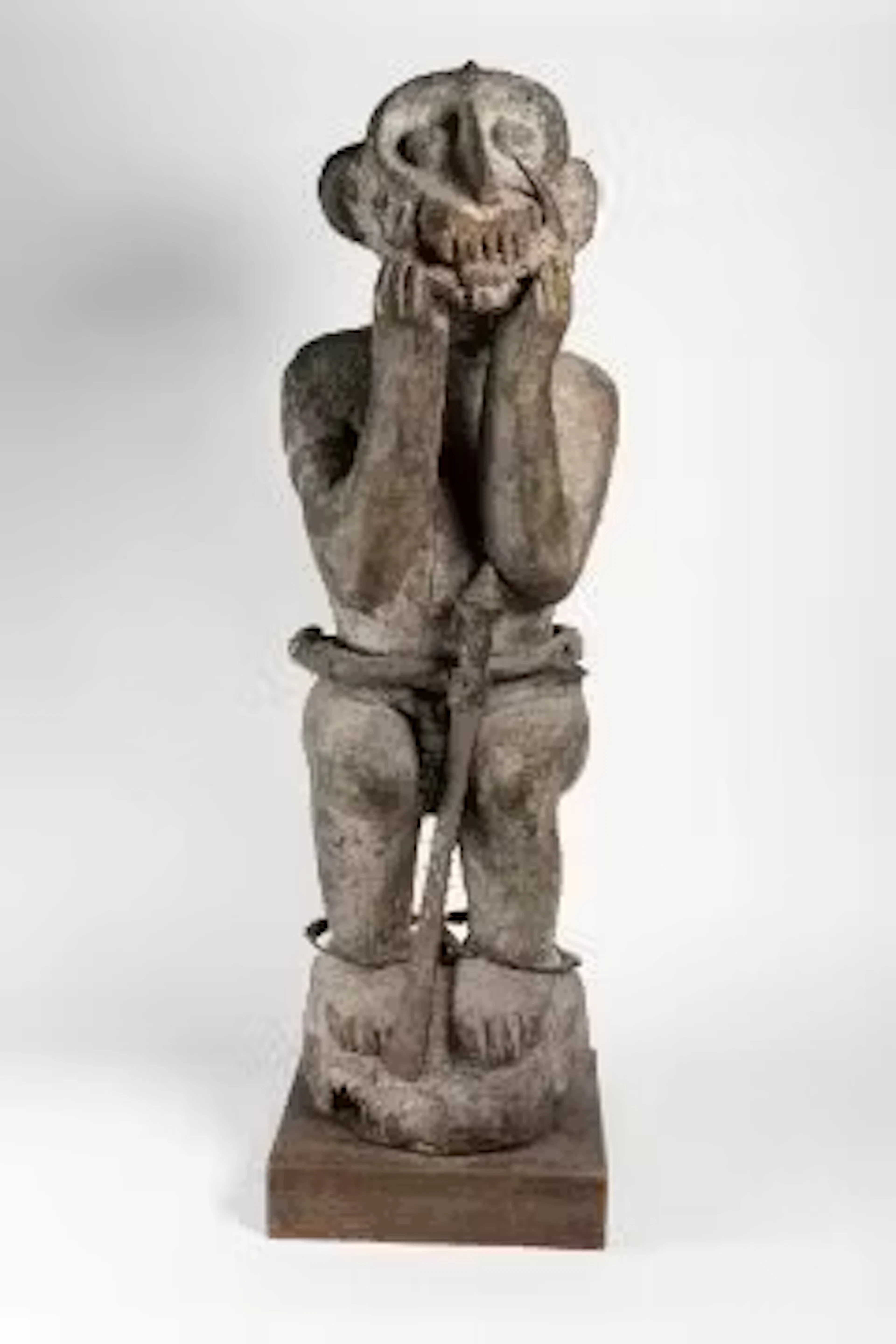 Große Affenfigur Gbekre, Elfenbeinküste, Stamm der Baule