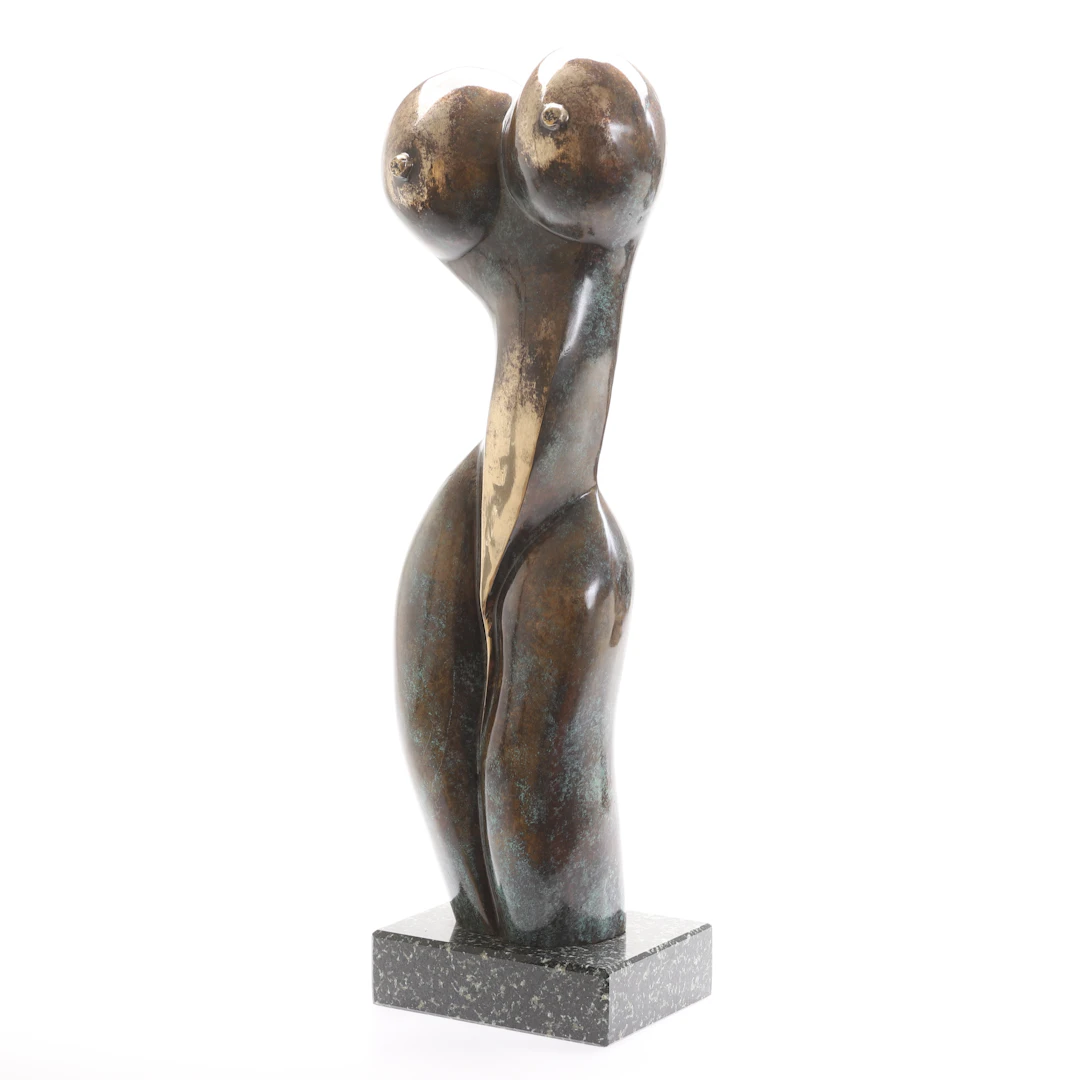 STAN WYS. Skulptur, brons, signerad.