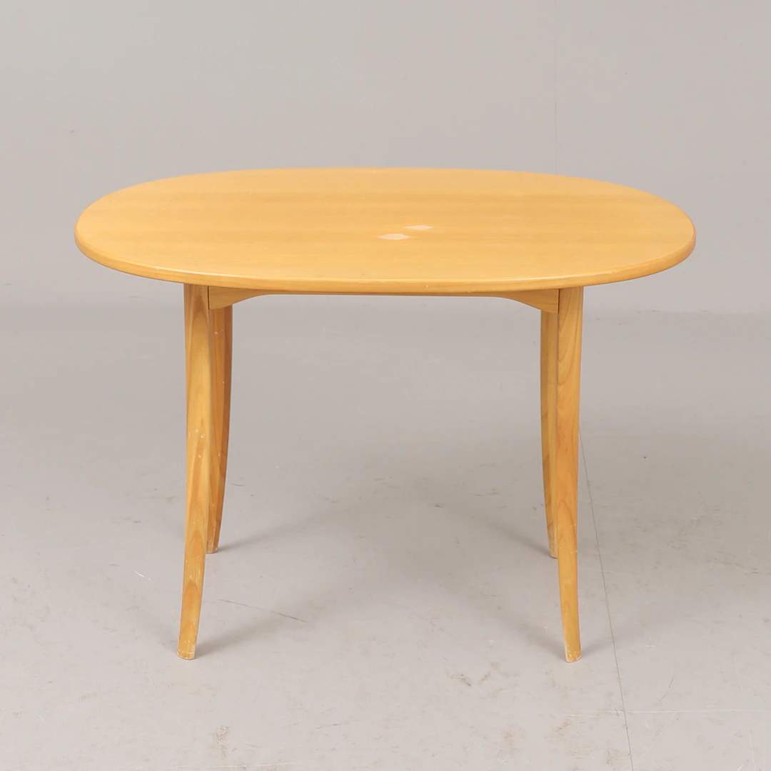 CARL MALMSTEN. Sidobord, "Ovalen", björk.