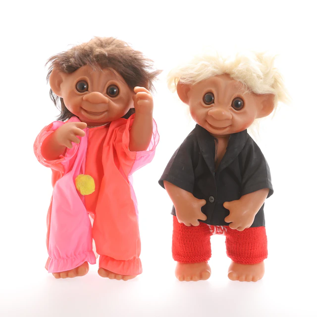 THOMAS DAM. Troll, 2 stycken, Danmark, 1984.