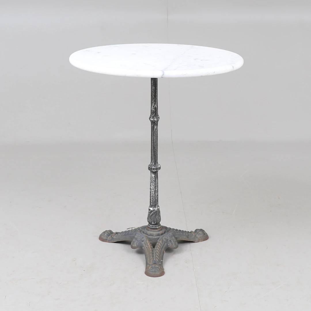 TRÄDGÅRDSBORD, metall, stenskiva.