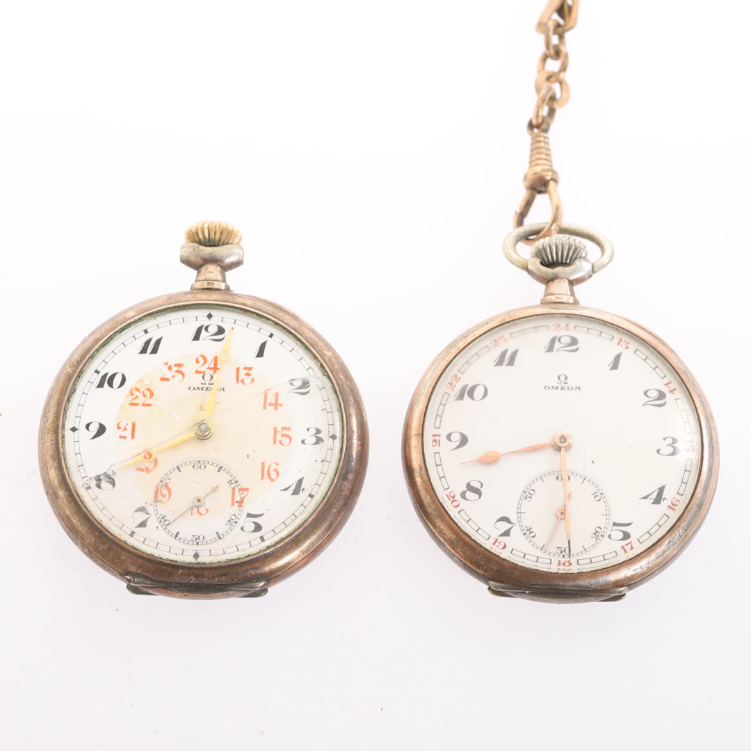 FICKUR, 2 stycken, Omega, Silver.
