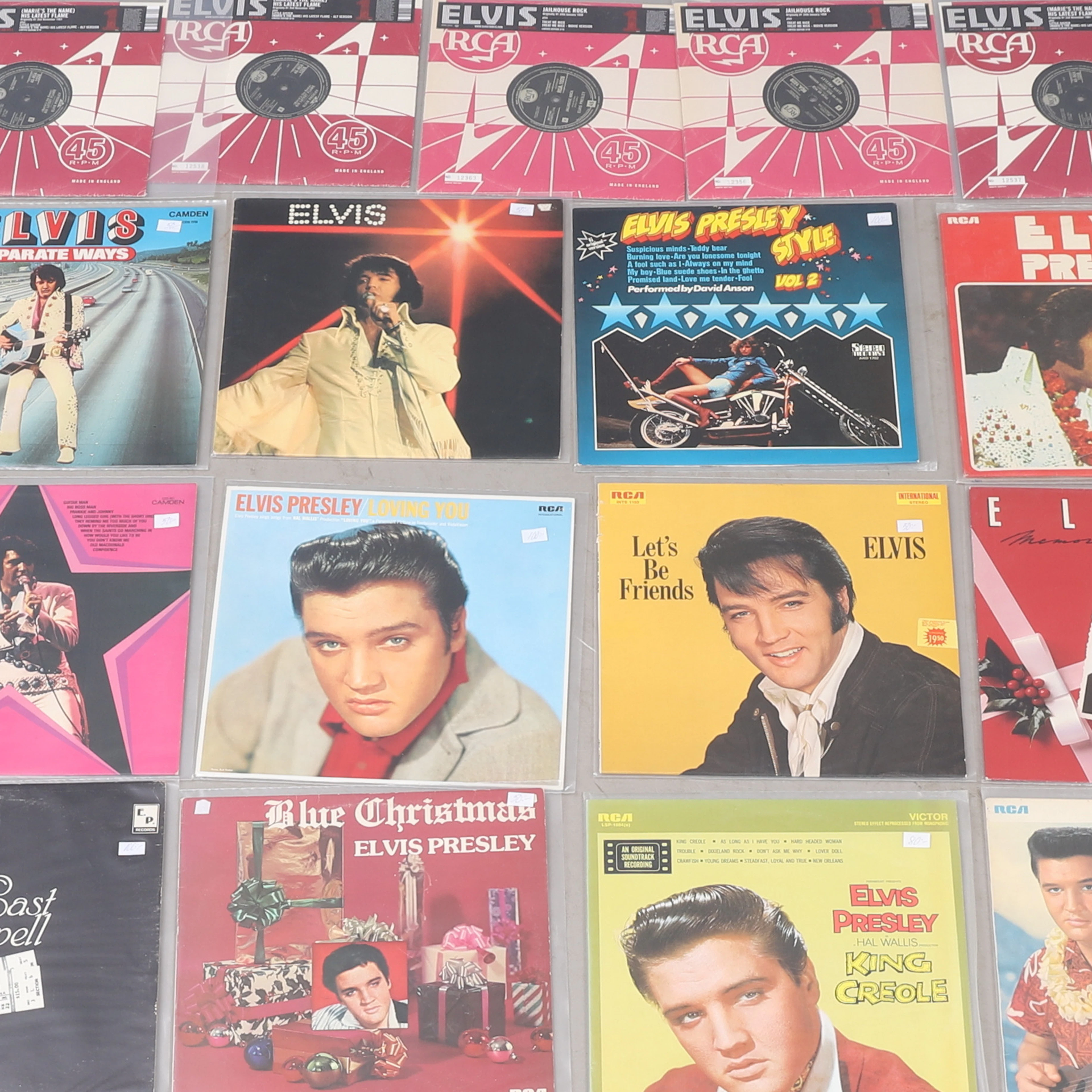 VINYL, 19 stycken, Elvis Presley.
