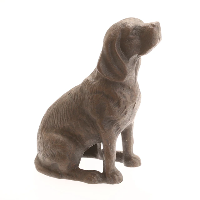 SKULPTUR, hund, gjutjärn, samtida.