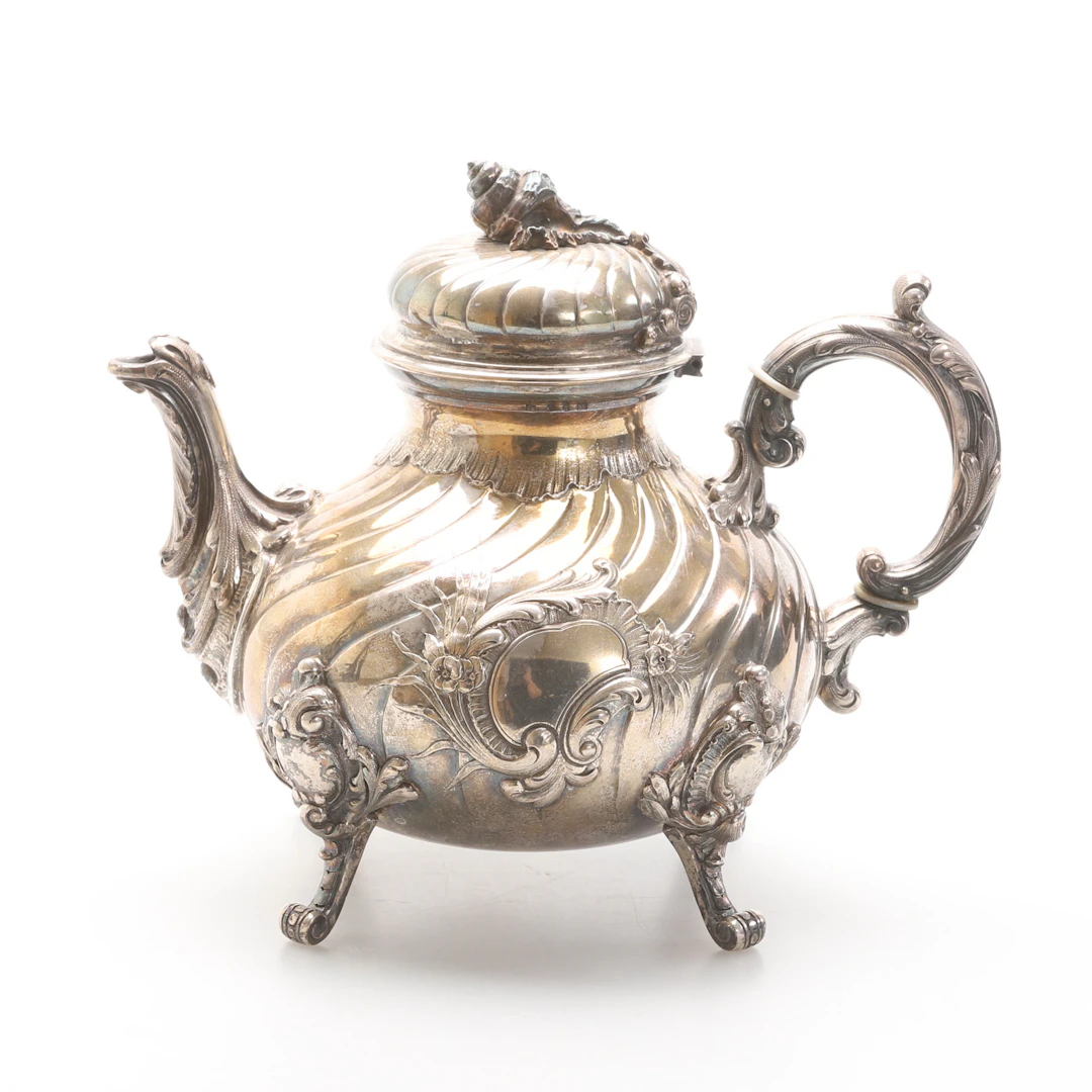 KAFFEKANNA, silver, 1800-tal.