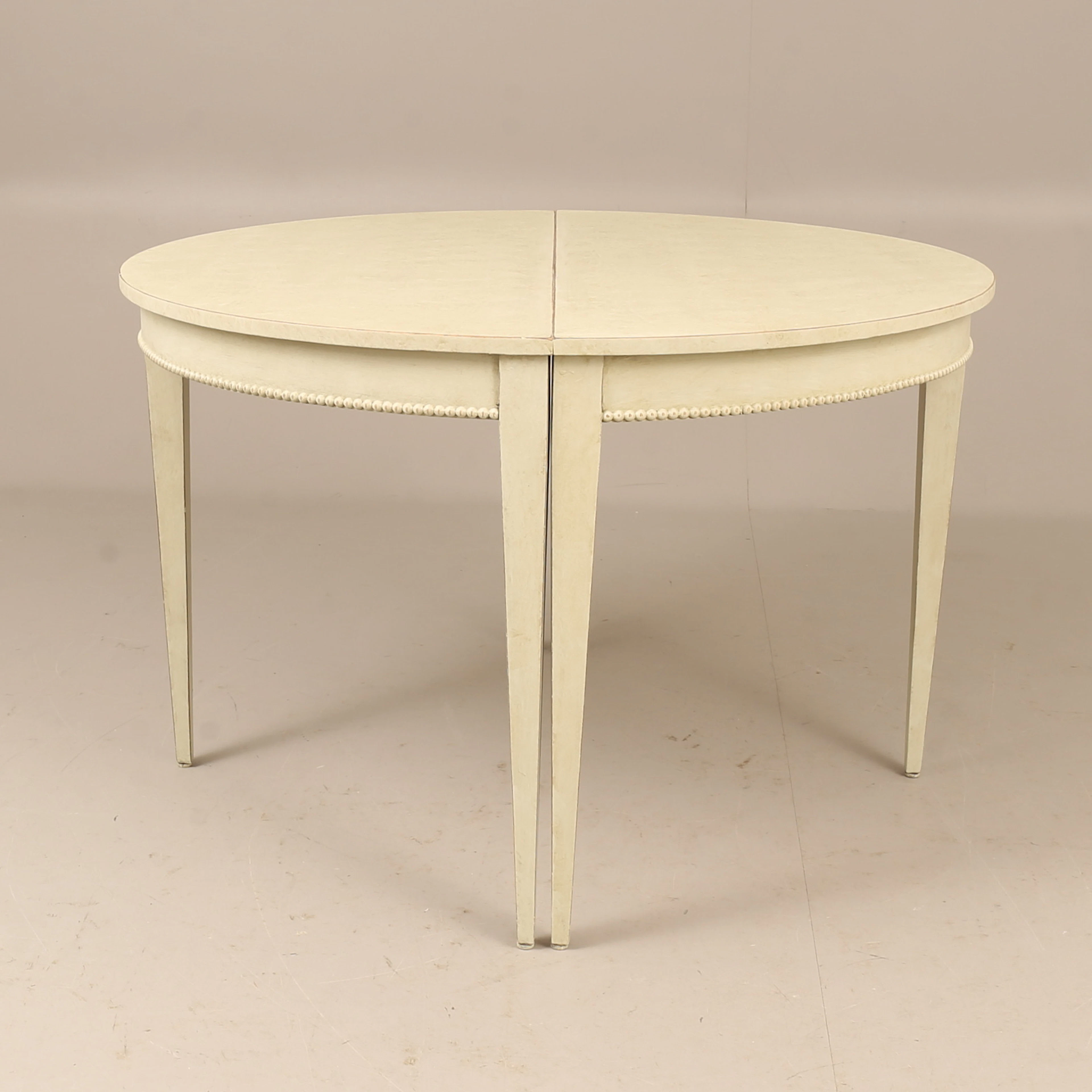 MATBORD/HALVMÅNEBORD, 2-delat, 1800-tal.