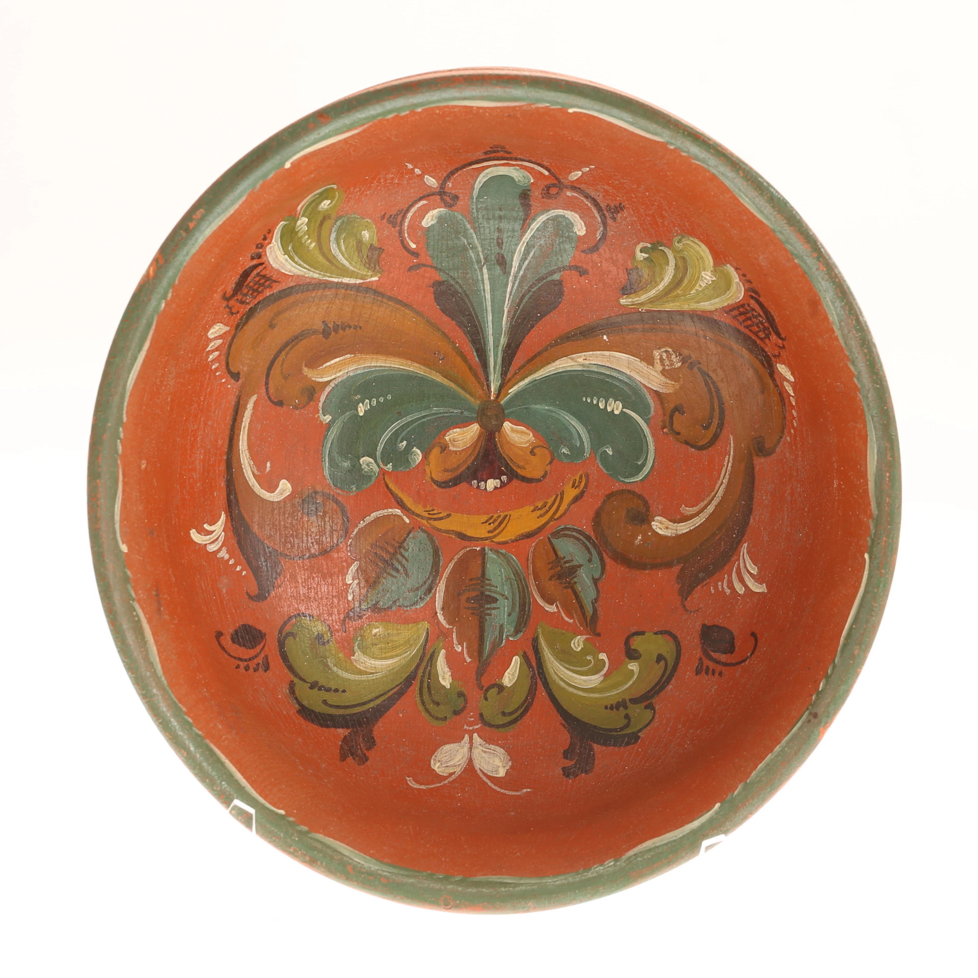 ÖLBOLLE, bemålat trä, Norge, 1800/1900-tal.