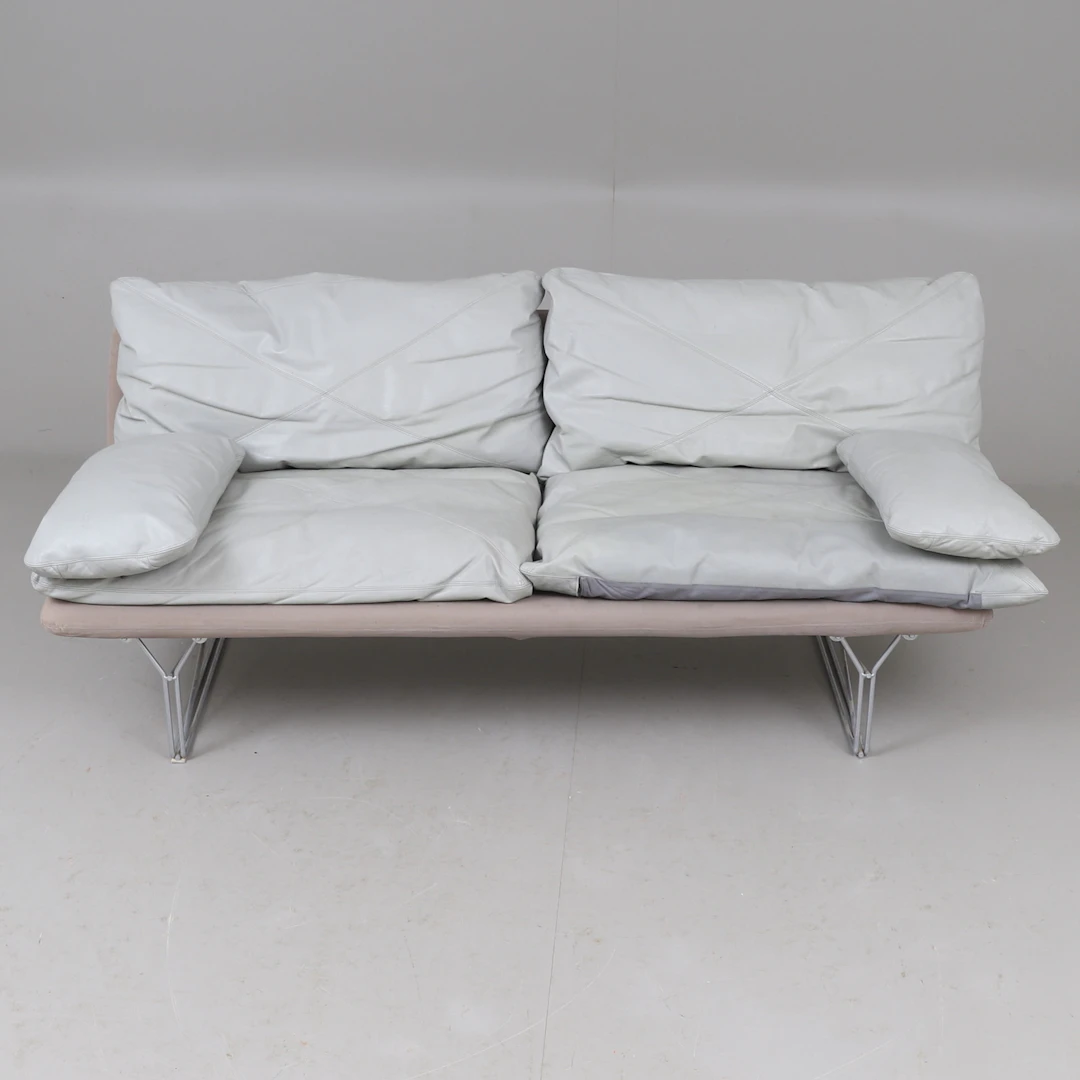 IELS GAMMELGAARD. Soffa, Moment Super, Läder, formgiven 1985, IKEA.