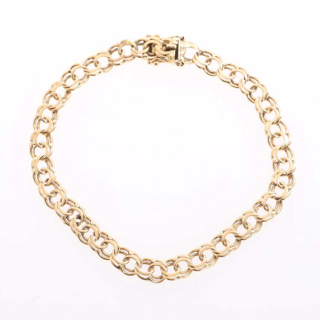 ARMBAND, 18 k guld, Bismarck.