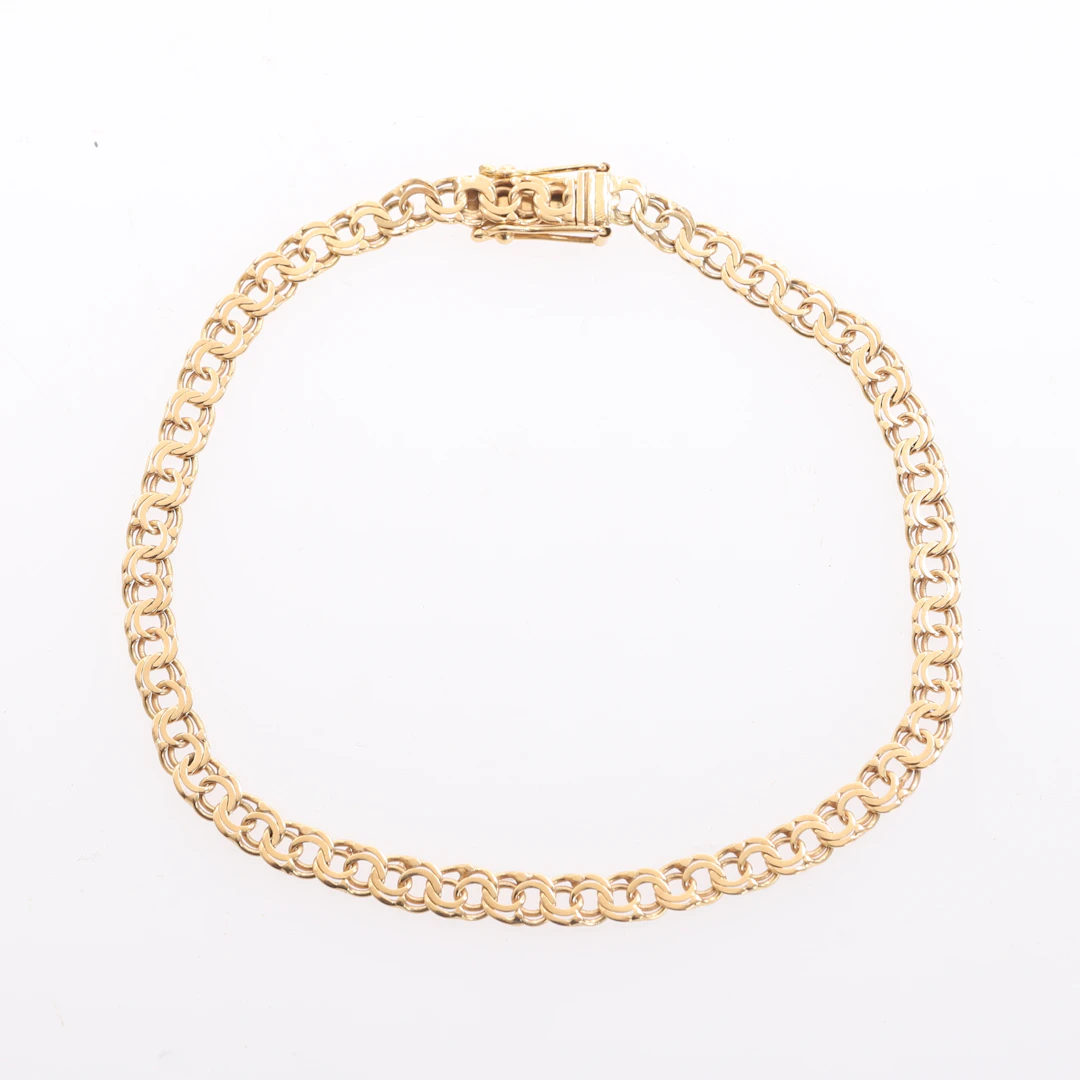 ARMBAND, 18 k guld, Bismarck.