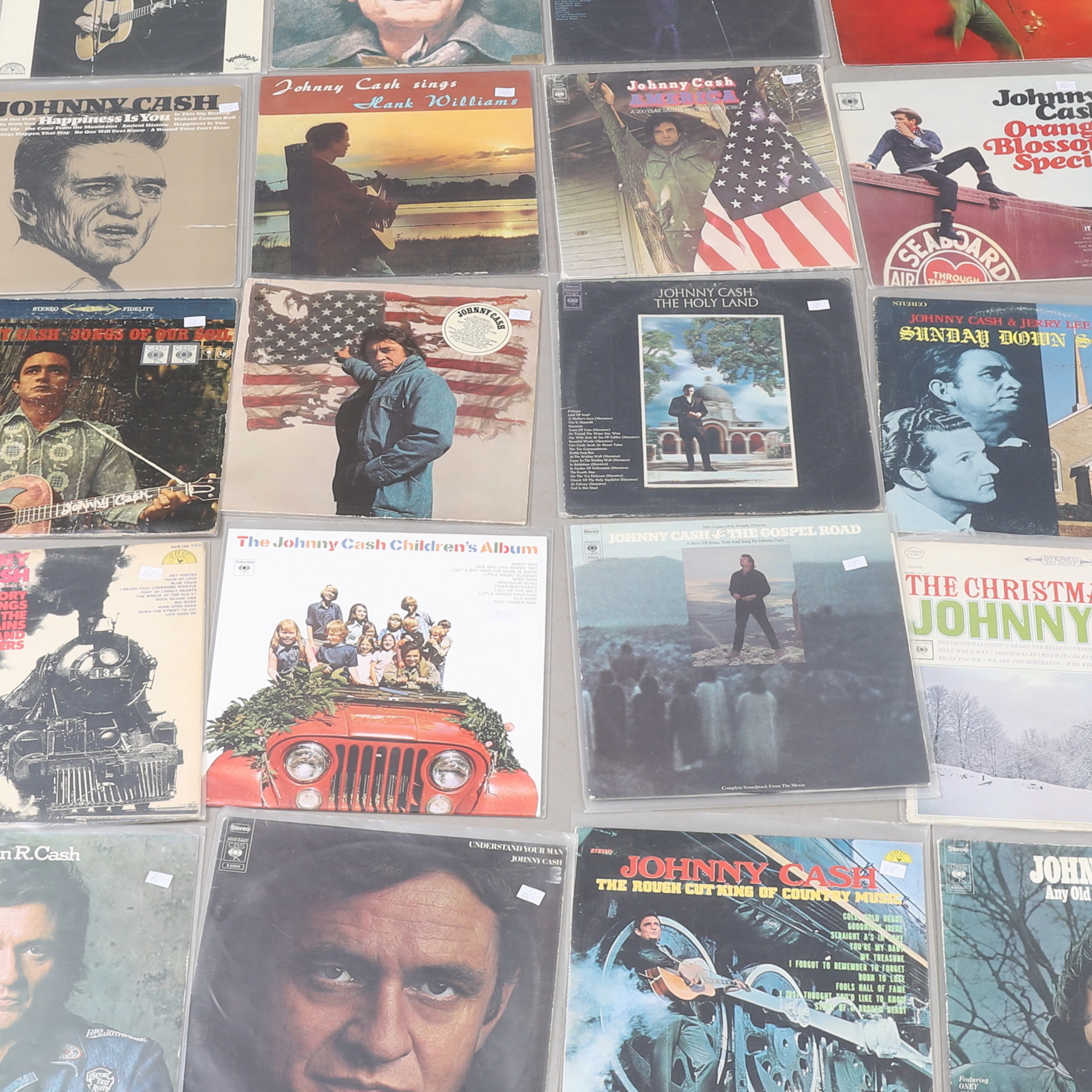 LP-SKIVOR, 20 stycken, Johnny Cash.