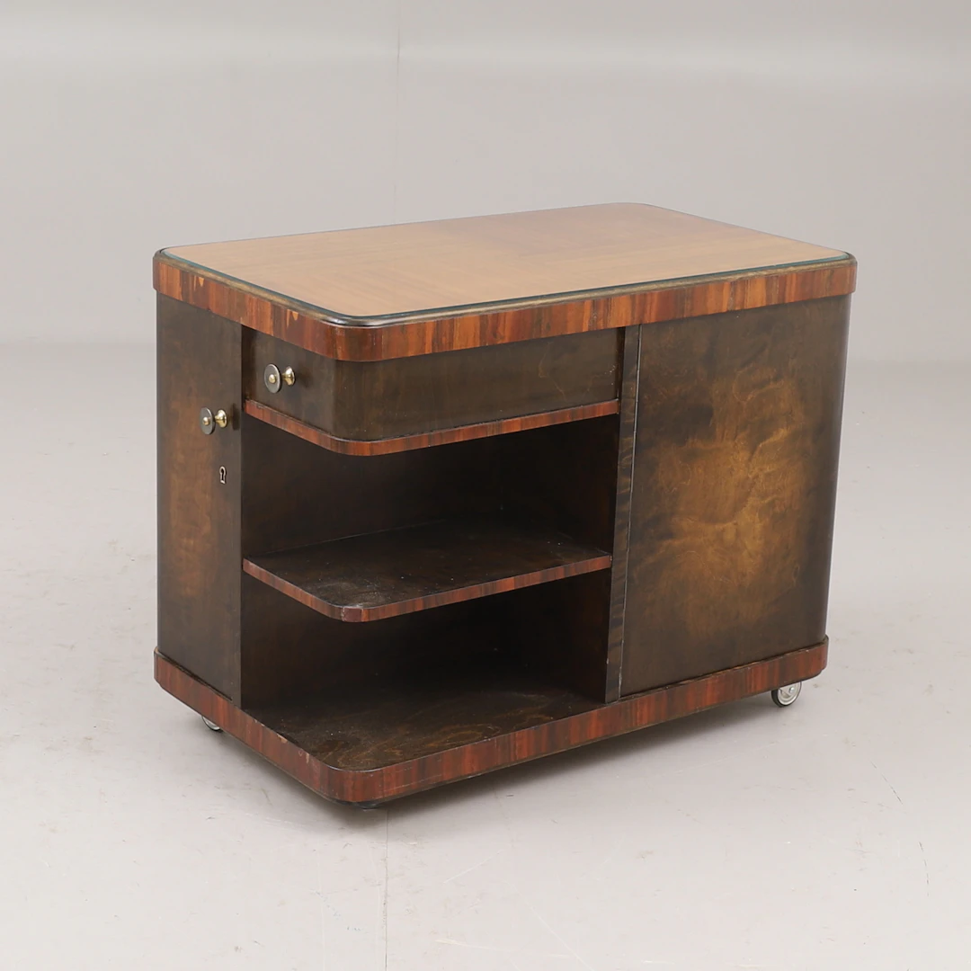 RÖKBORD, trä, Art Deco, 1900-talets första hälft.