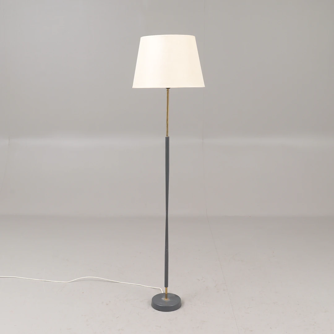 GOLVLAMPA, Asea belysning 741148, metall och mässing, 1900-talets andra hälft.