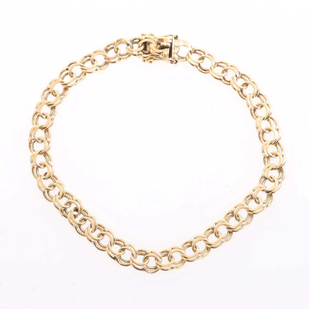 ARMBAND, 18 k guld, Bismarck.