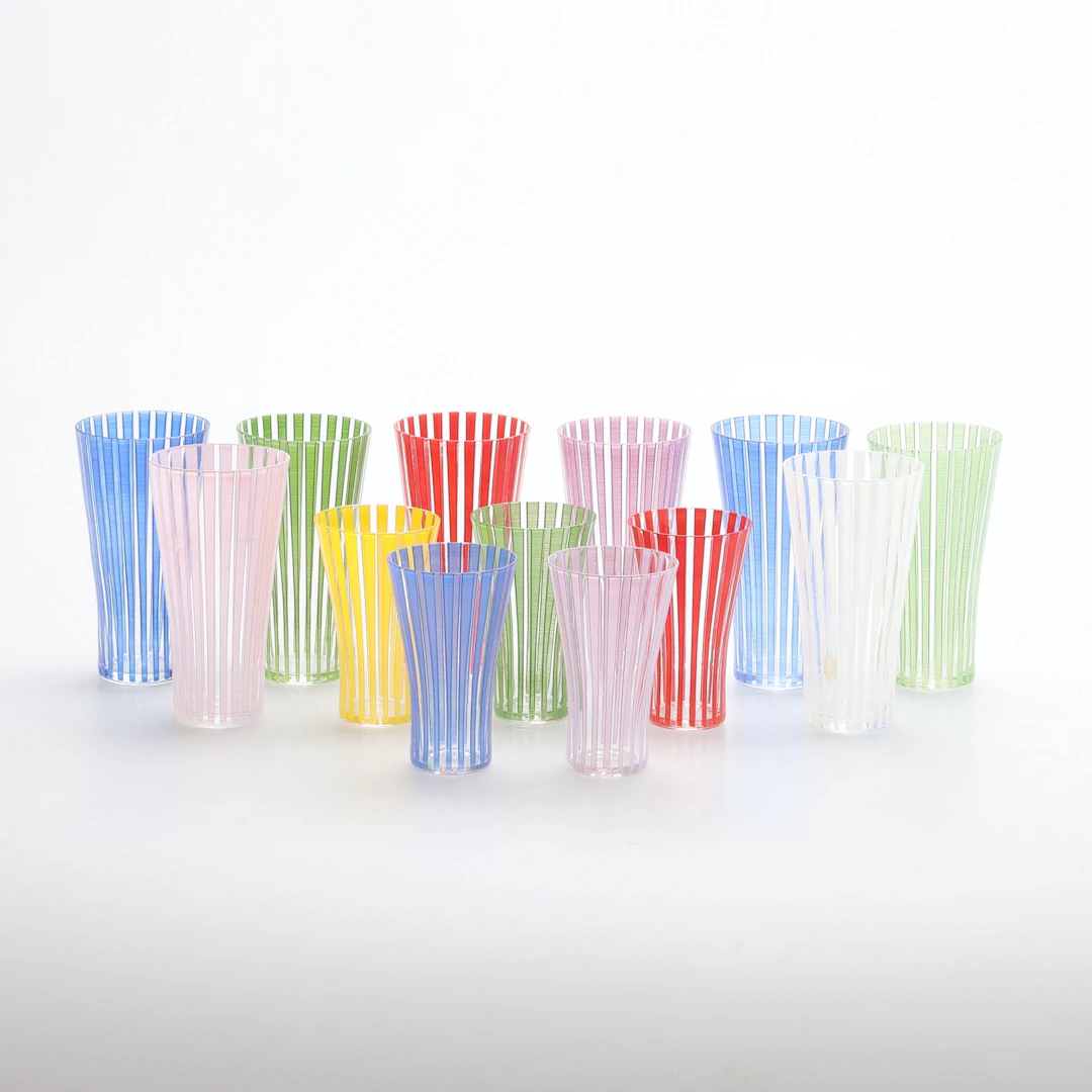 BENGT ORUP. Glas, 13 stycken, "Strikt", Johansfors.