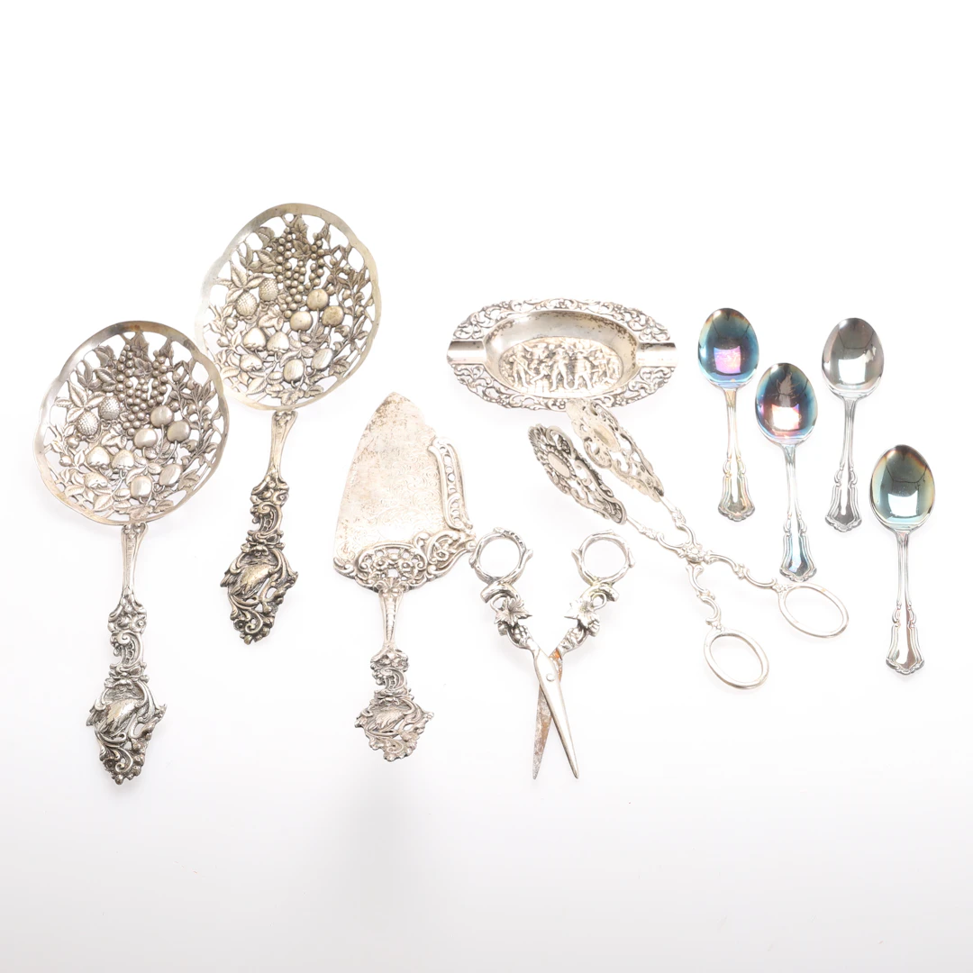 DIVERSE SILVER, 10 delar, silver.