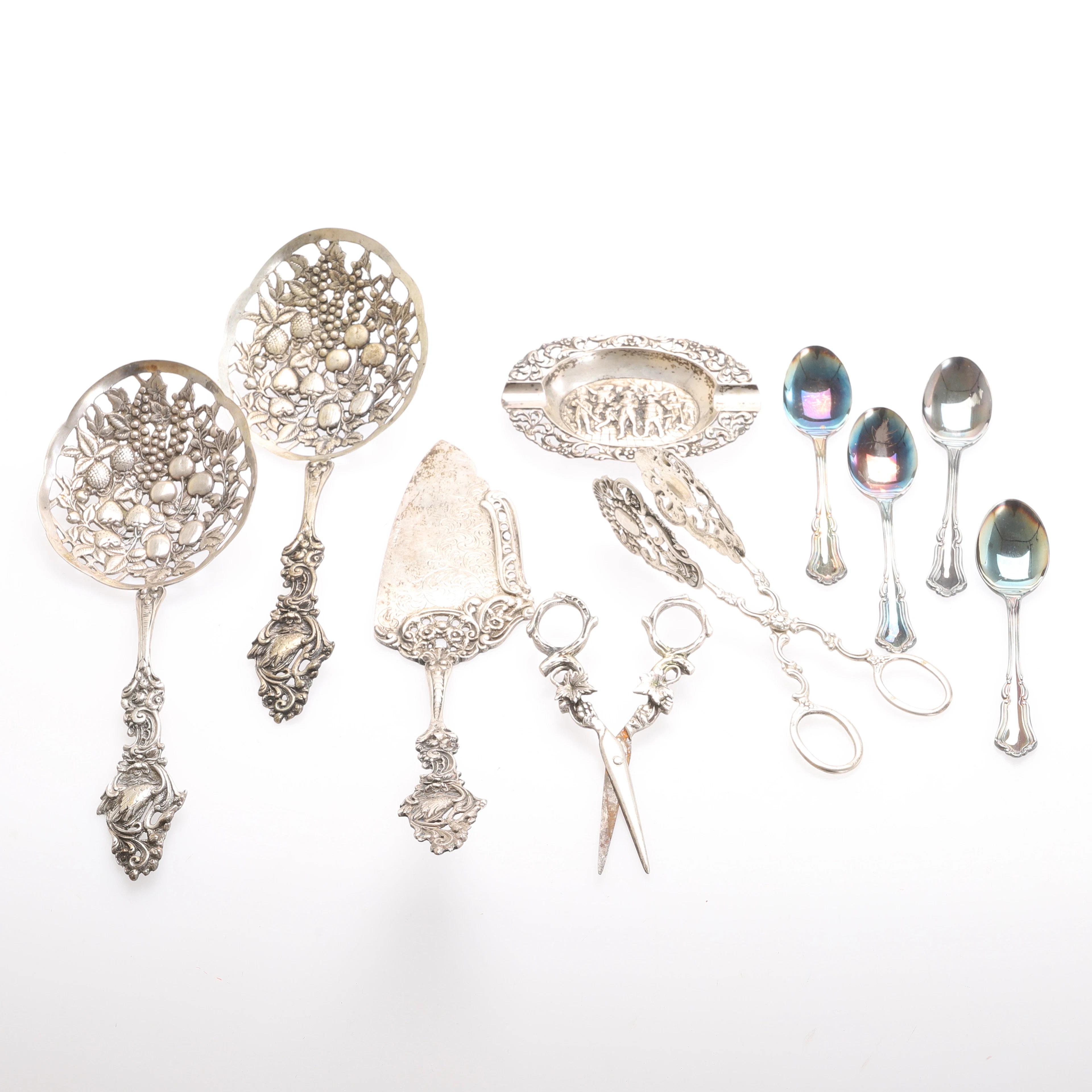 DIVERSE SILVER, 10 delar, silver.