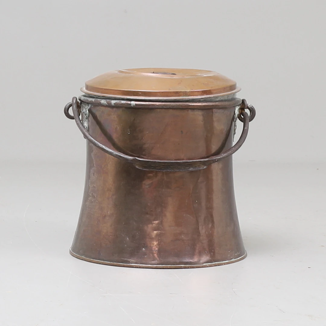 HINK med lock, koppar, 1800-tal.