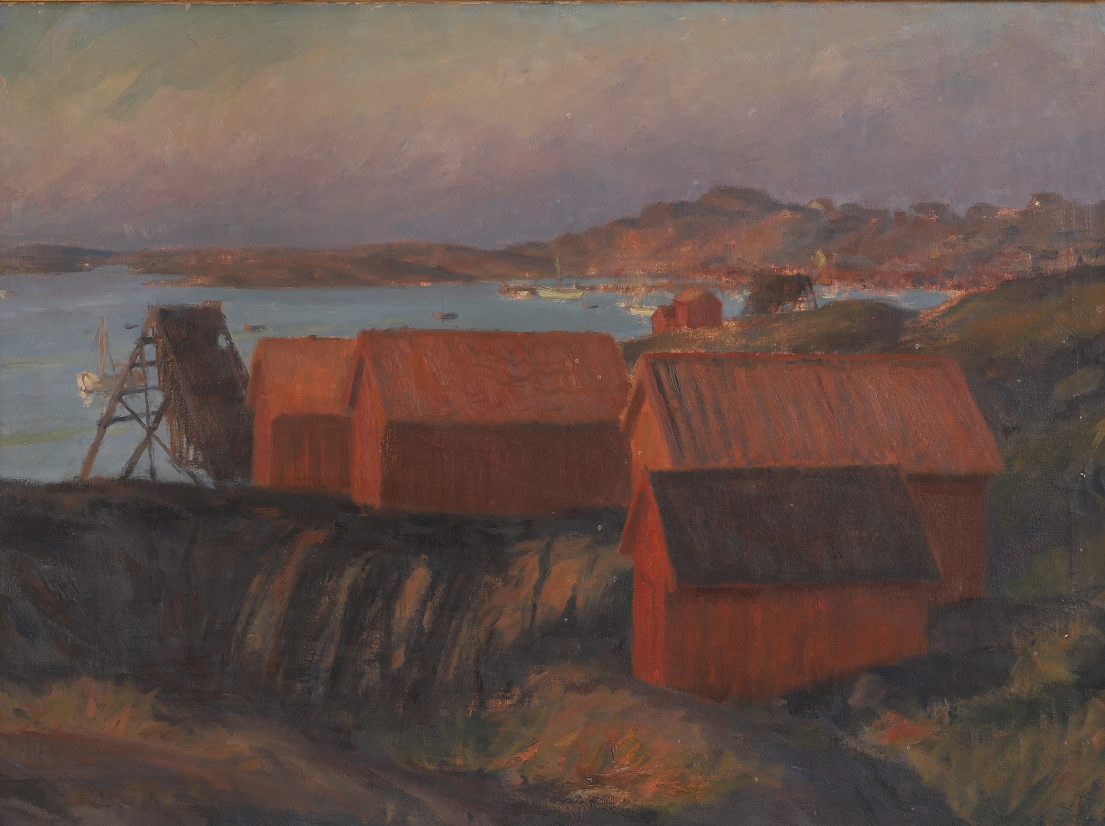 EVALD KALLSTENIUS. Olja på duk, signerad.