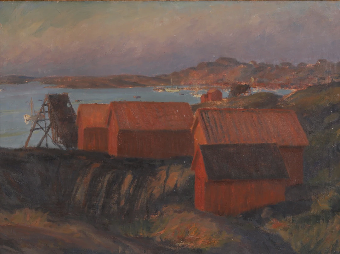 EVALD KALLSTENIUS. Olja på duk, signerad.