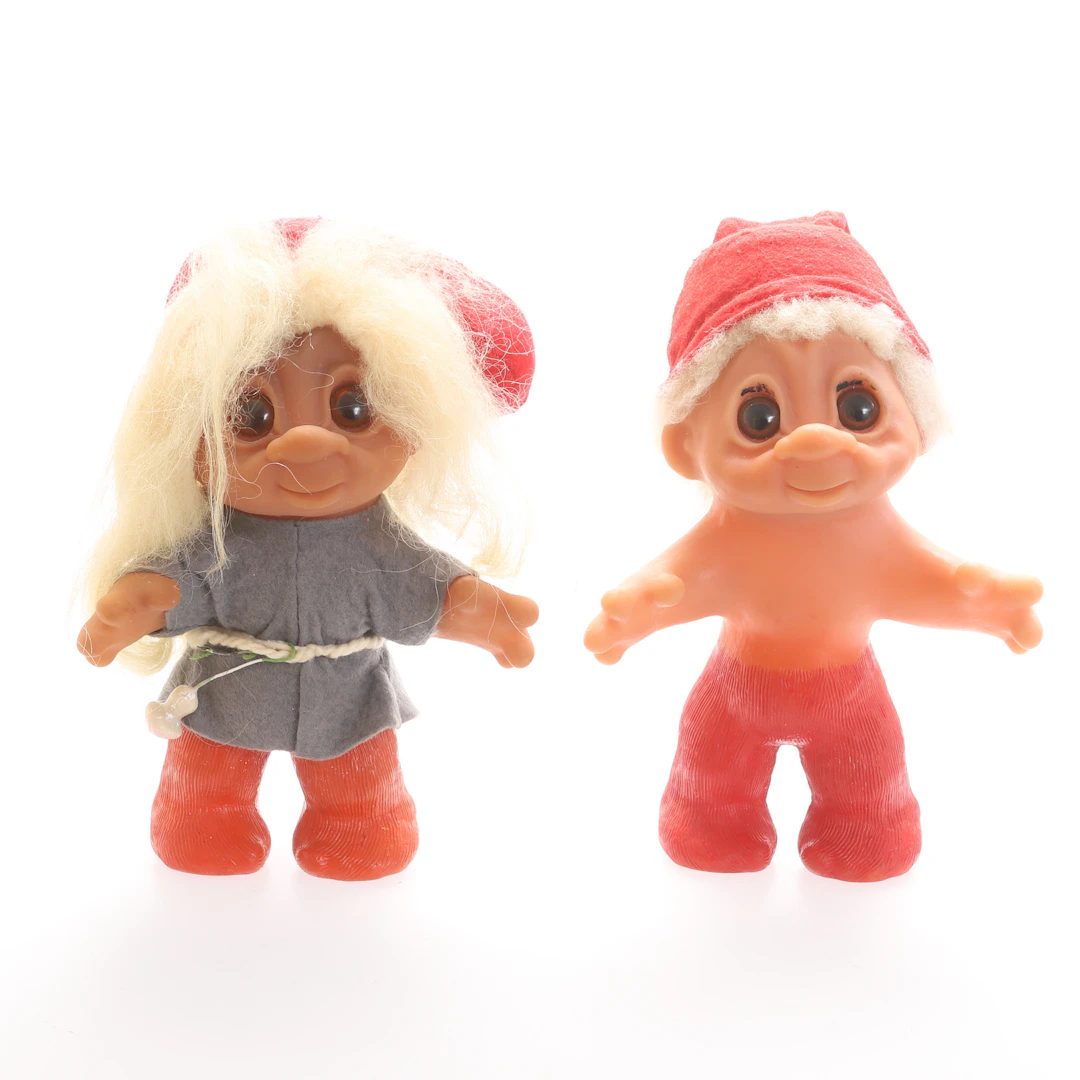 THOMAS DAM. Troll, 2 stycken, Danmark, julen 1984.