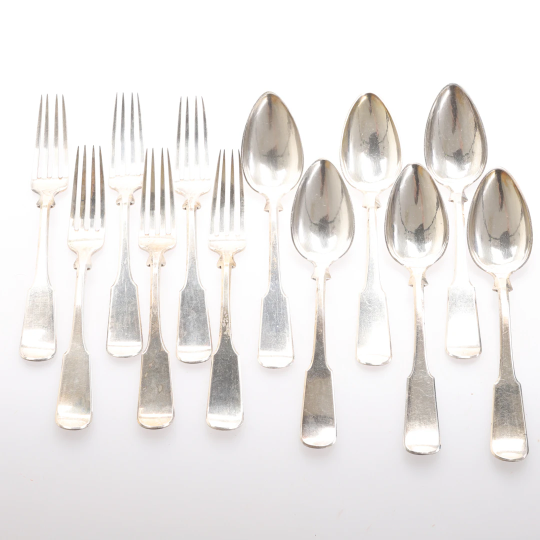BESTICK, 12 delar, silver, Ottomanska, 18/1900-tal.