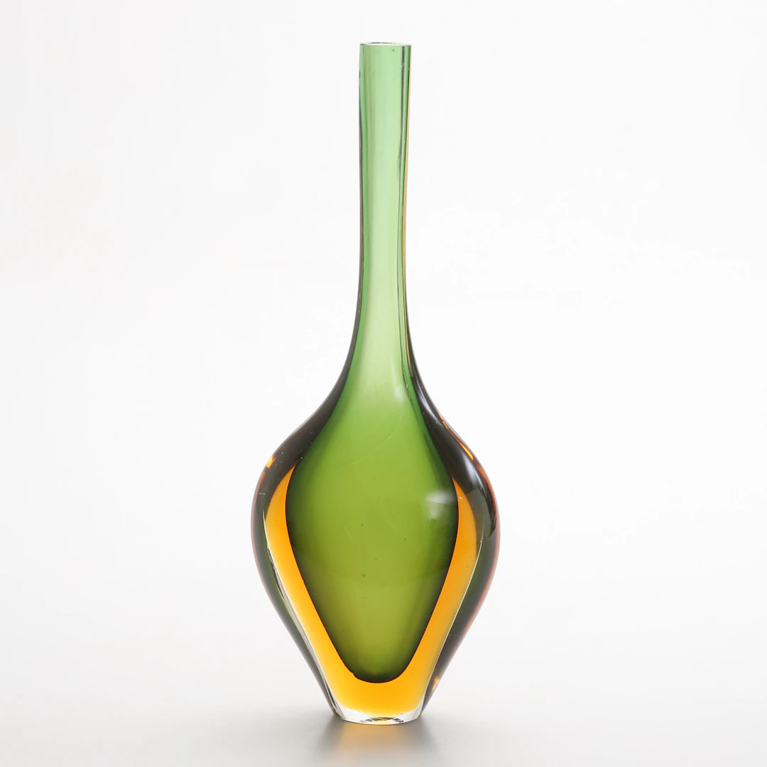 FLAVIO POLI. Vas, Murano, Sommerso, 1900-talets andra hälft.