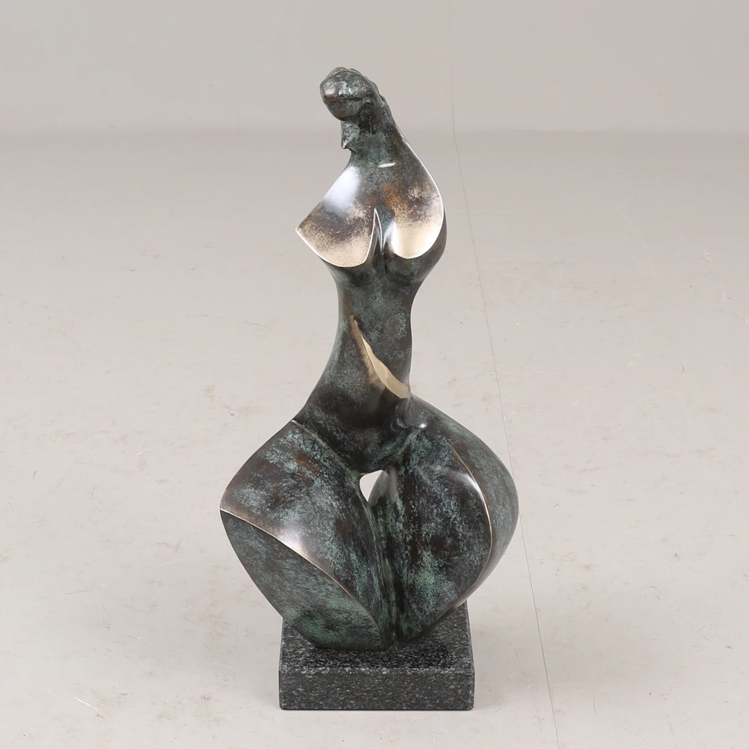 STAN WYS. Skulptur, brons, signerad.