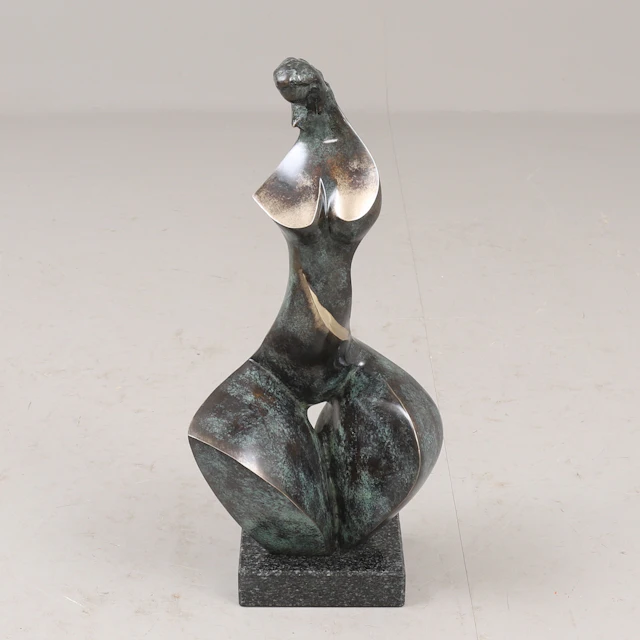 STAN WYS. Skulptur, brons, signerad.