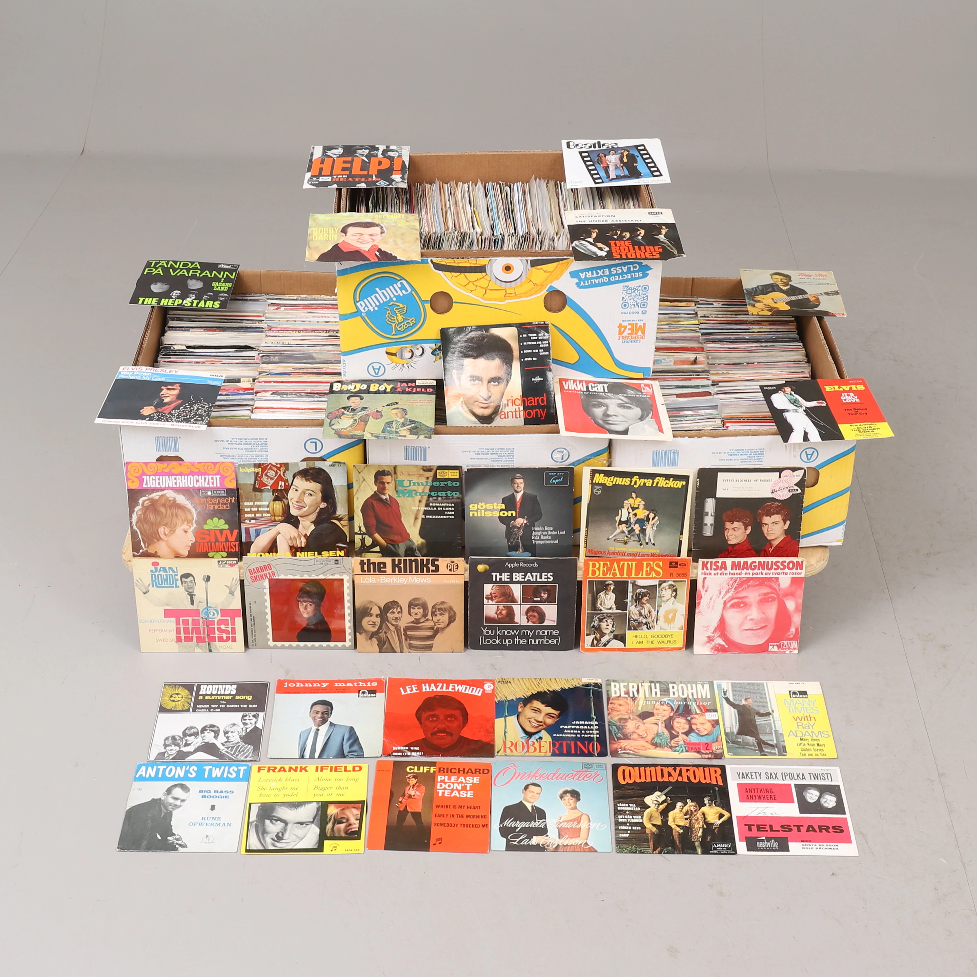 PARTI VINYL, cirka 1500 stycken EP/singlar.