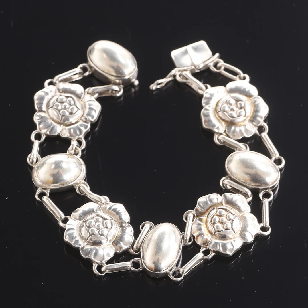 GEORG JENSEN. Armband, sterlingsilver, design nr 12, Danmark.
