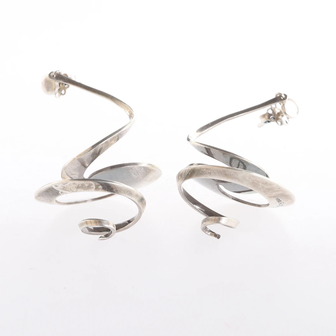 VIVIANNA TORUN BÜLOW-HÜBE. Örhängen, ett par, sterlingsilver, För