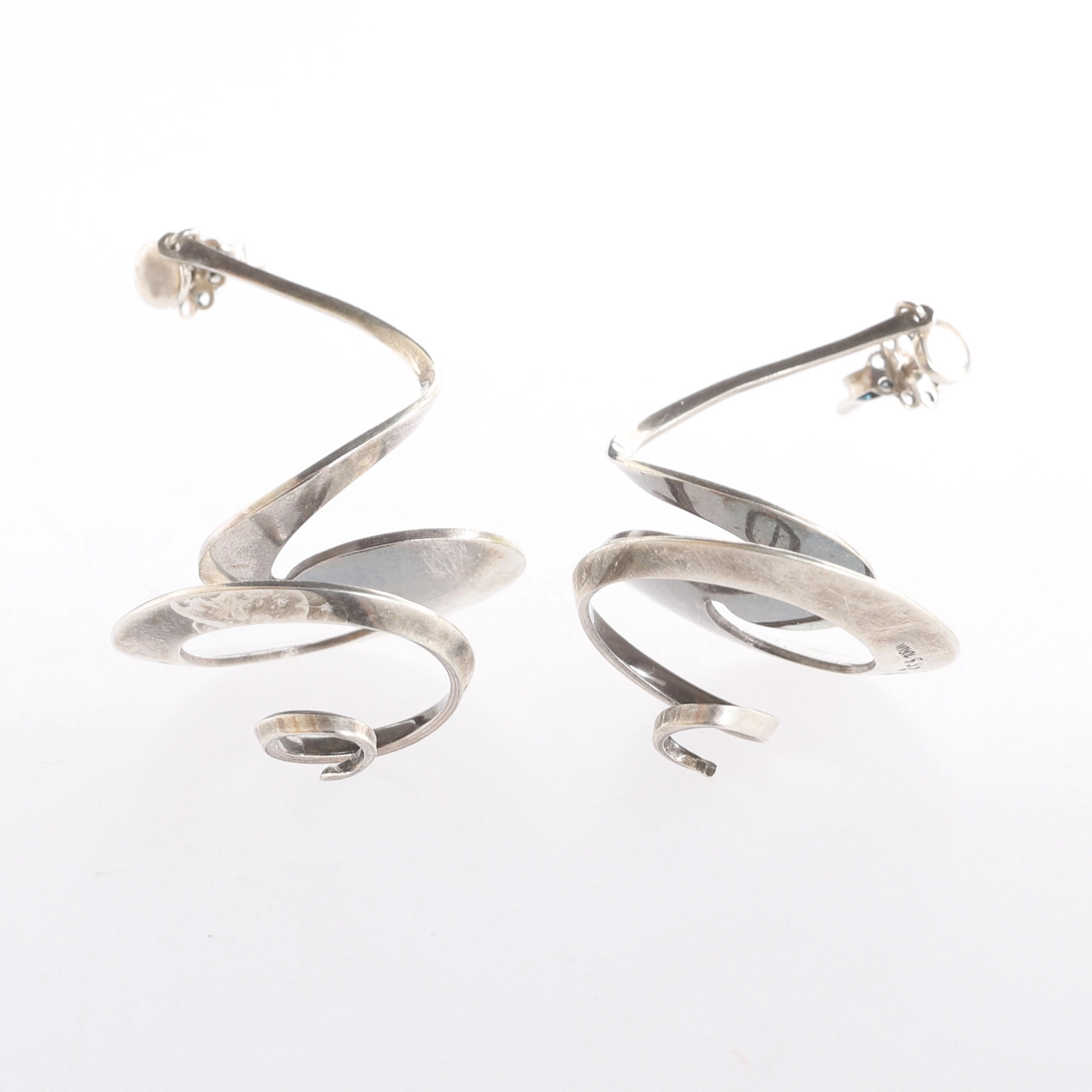 VIVIANNA TORUN BÜLOW-HÜBE. Örhängen, ett par, sterlingsilver, För