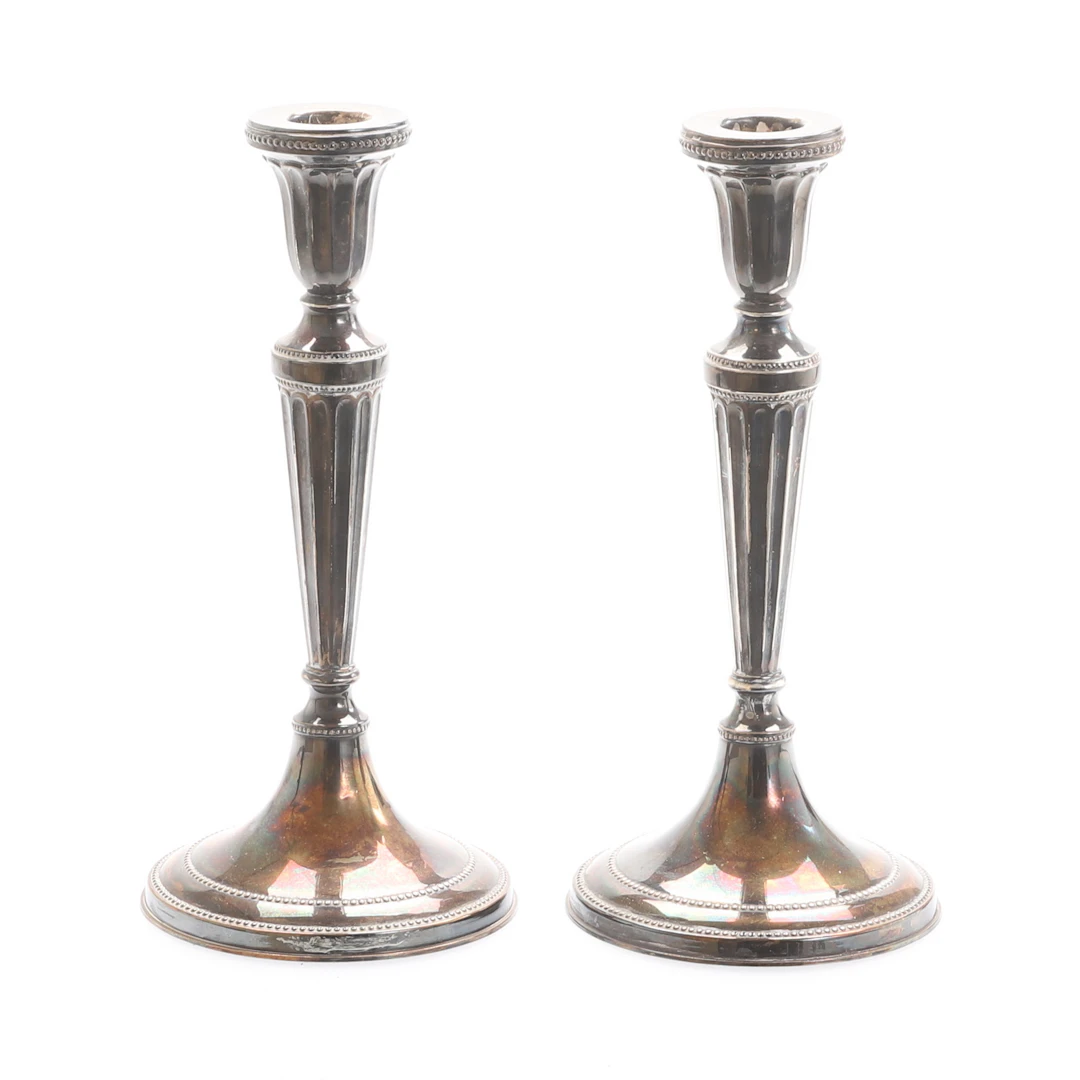 LJUSSTAKAR, 2 stycken, silver.