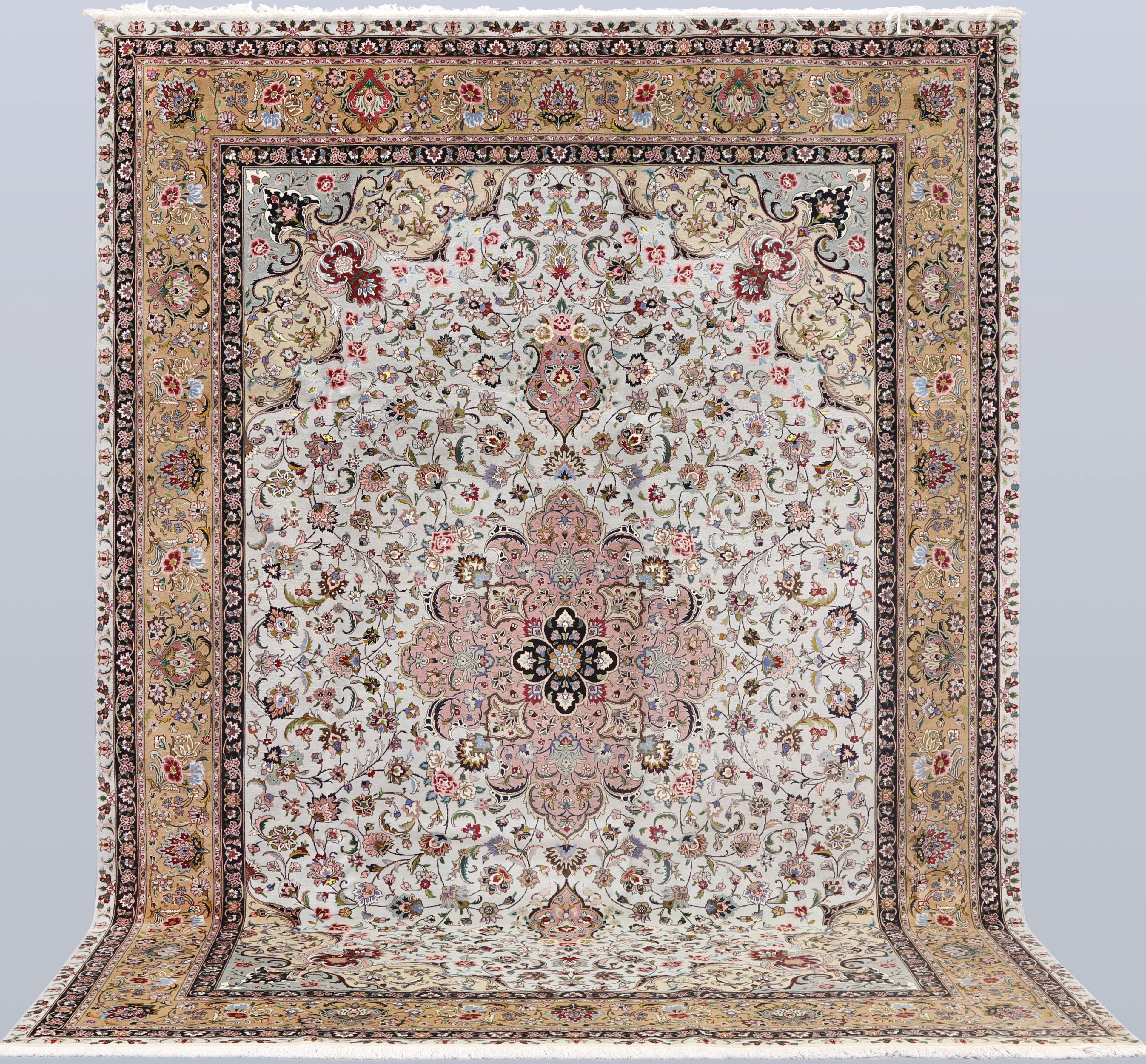 MATTA, Täbriz, part silk s k 50 radj, cirka 348 x 252 cm.