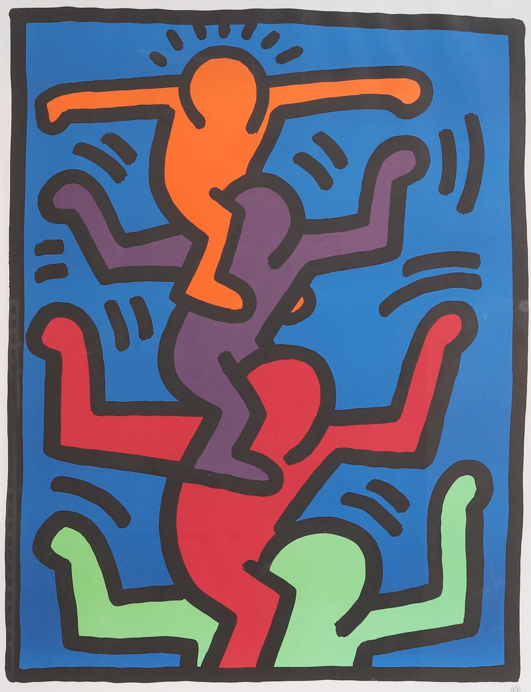 KEITH HARING. Efter, tryck.