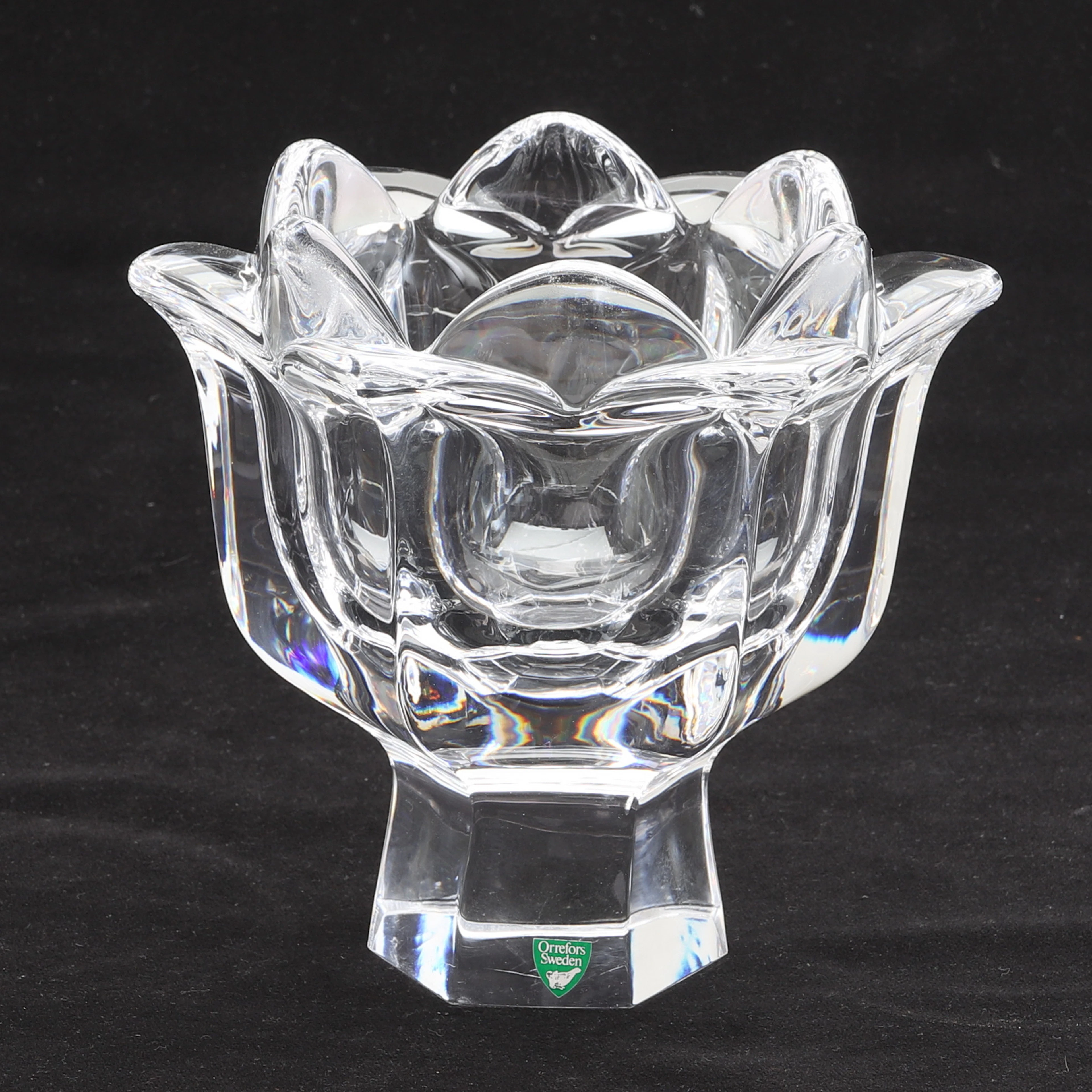 SKÅL på fot, glas, "Lilly", Orrefors.