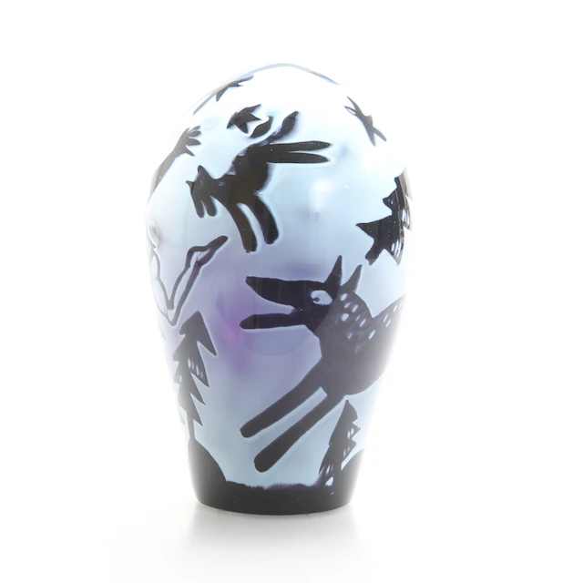MARTTI RYTKÖNEN. SKULPTUR, konstglas, Unique, Orrefors, signerad, daterad 2002.