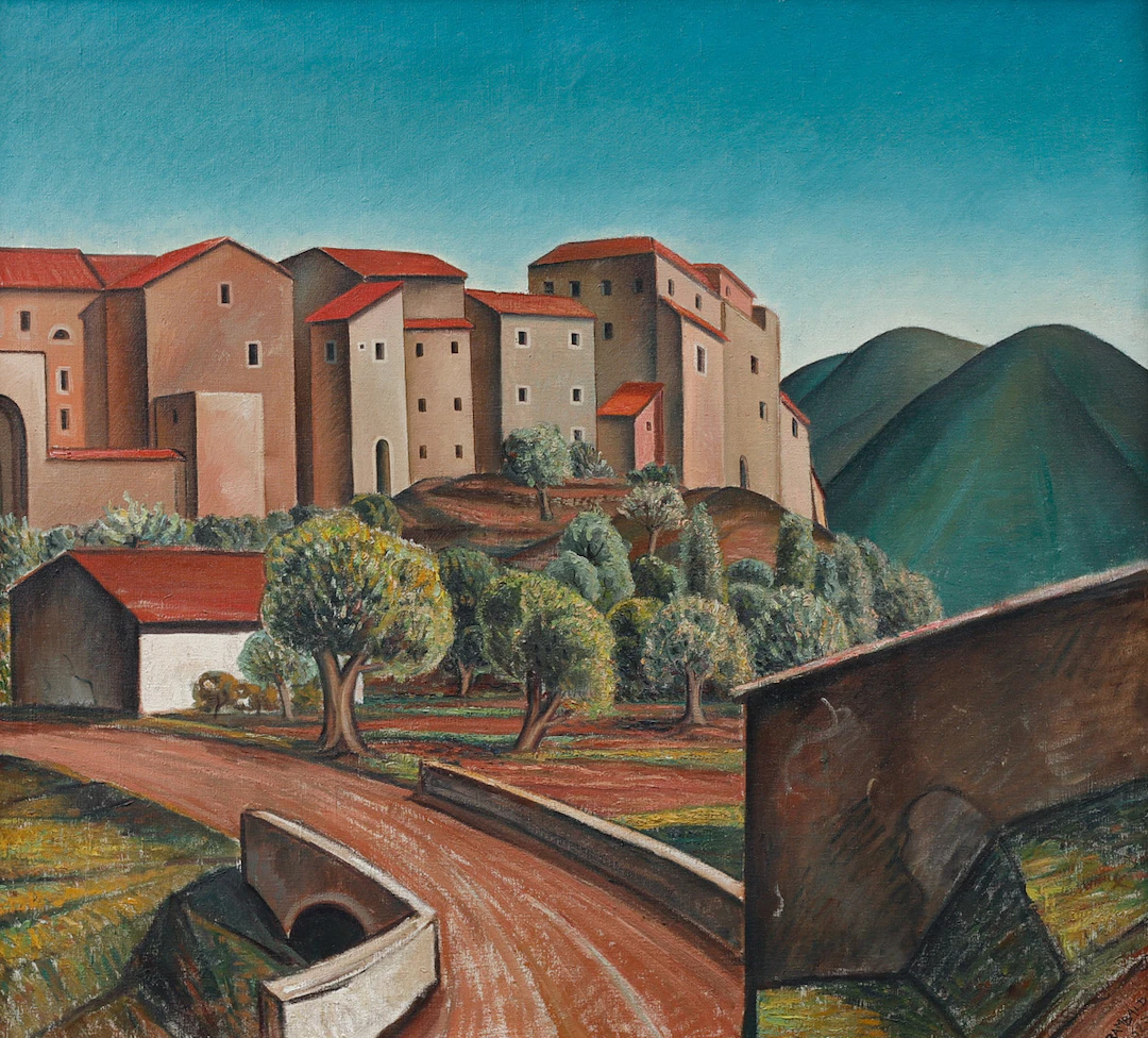 EMANUELE RAMBALDI. Olja på duk, Italien, signerad 1927.