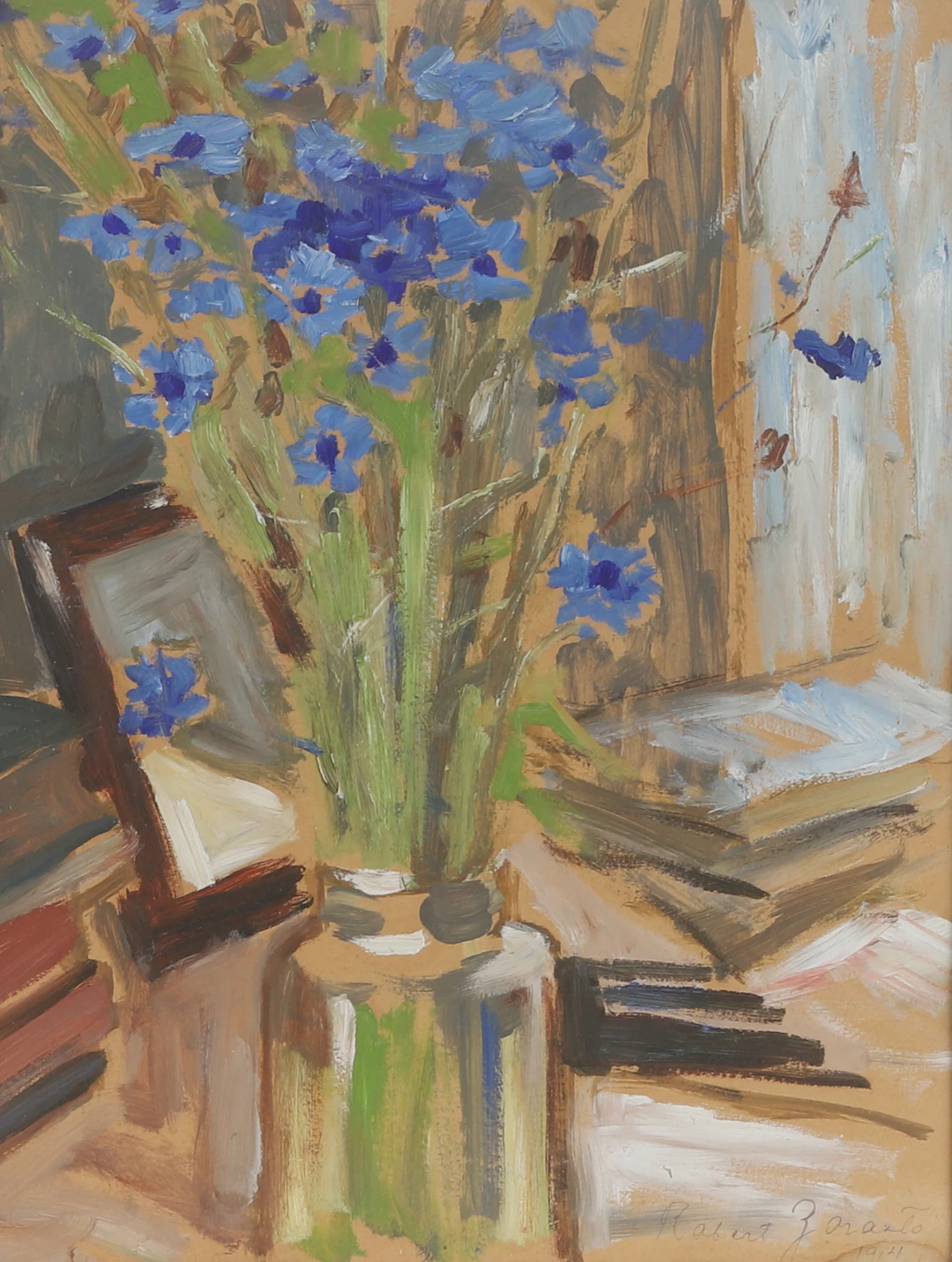 ROBERT ZARASTO. Blandteknik, signerad samt daterad 1914, Finland.