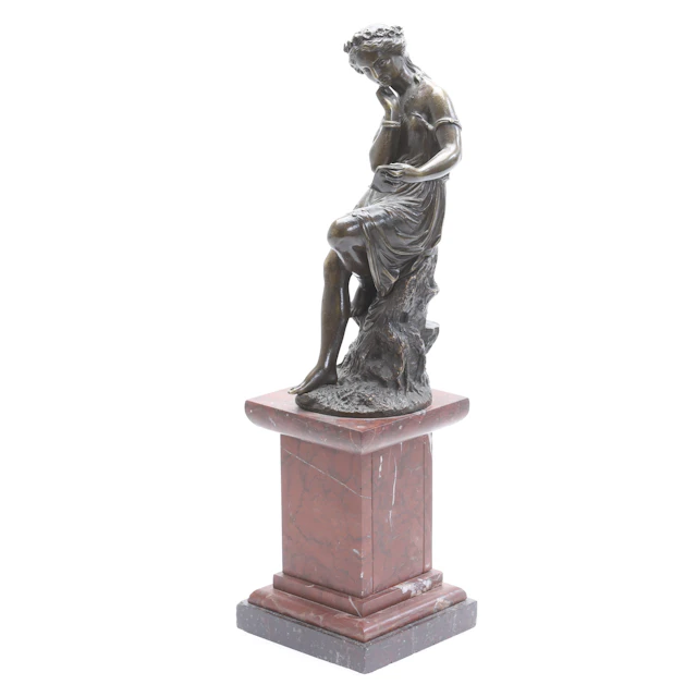 SKULPTUR, brons, signerad.